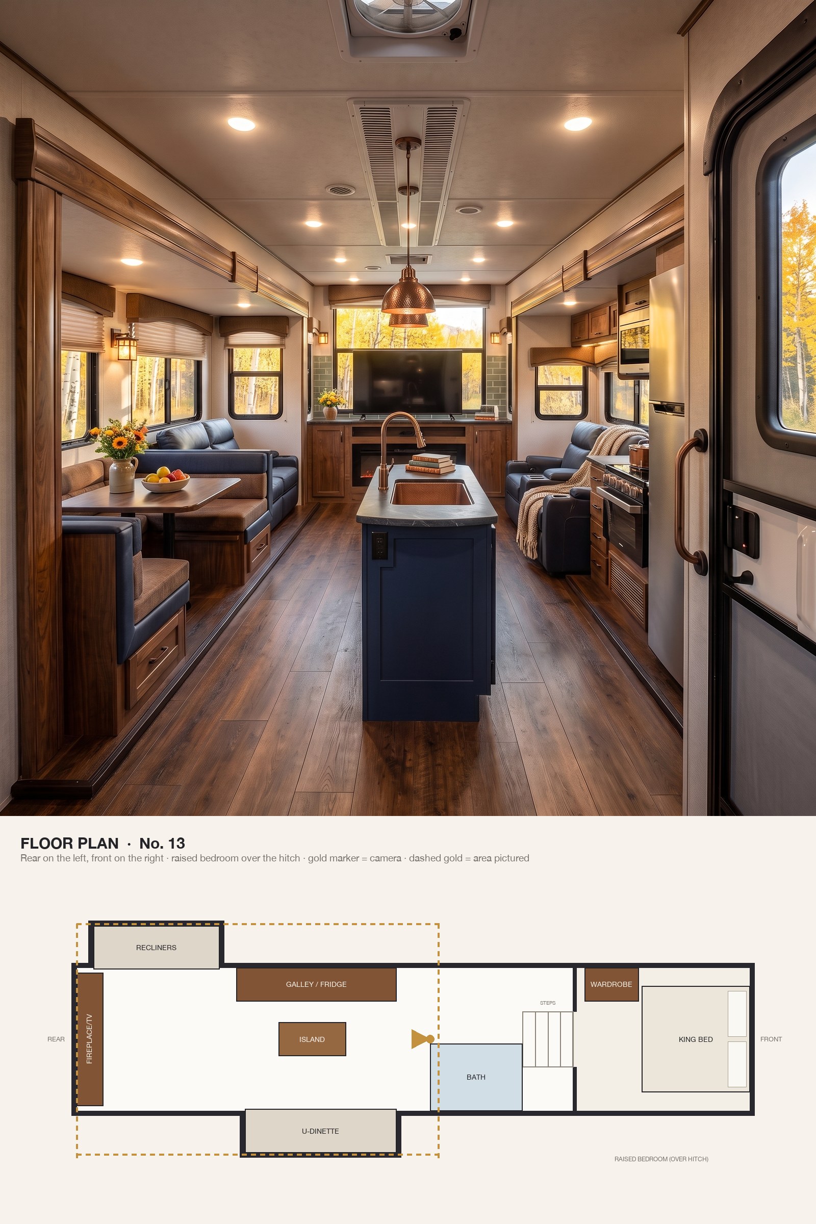 A Craftsman Kitchen With Sage Tile and Copper