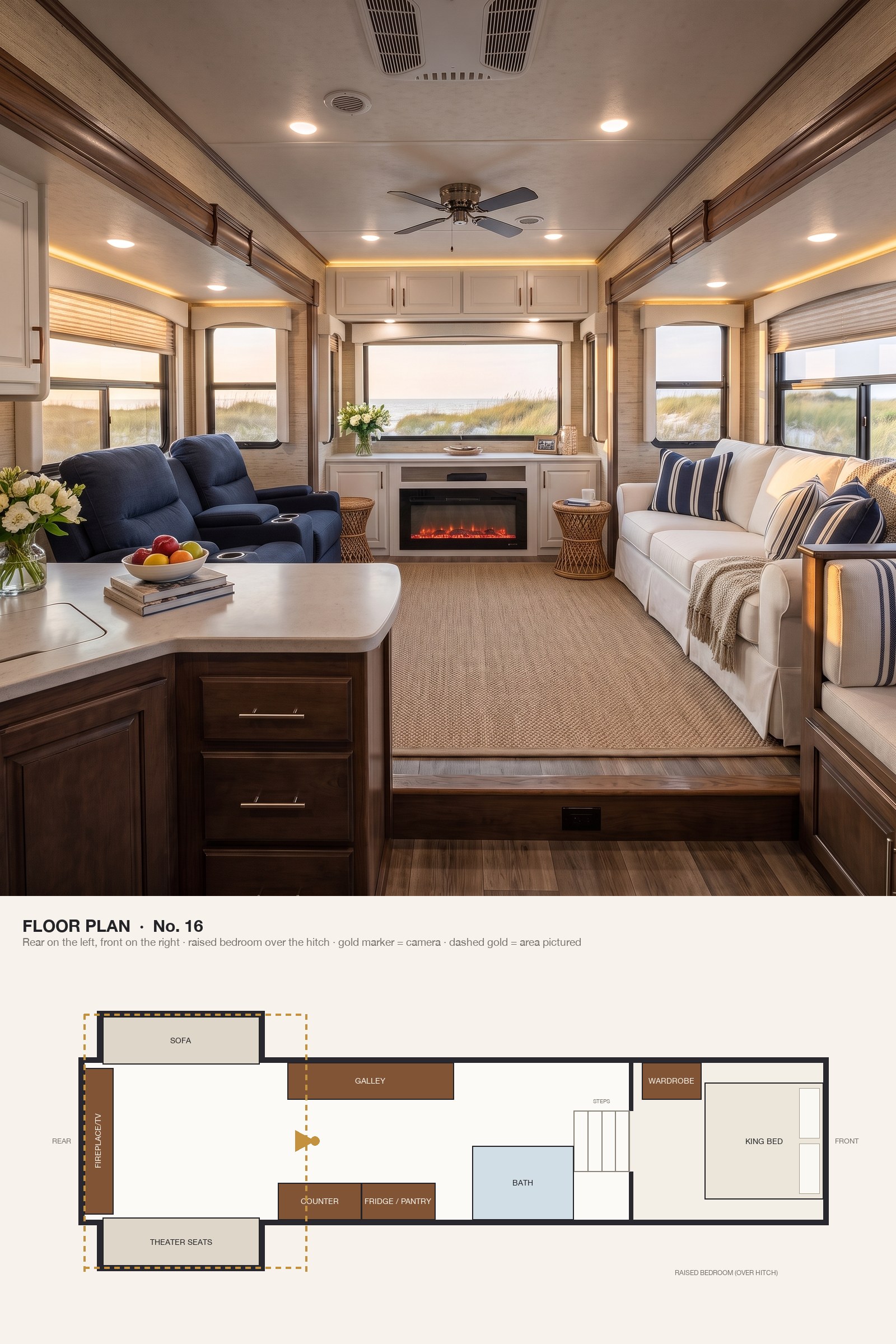 A Hamptons Rear Living Room in Navy, White and Grasscloth