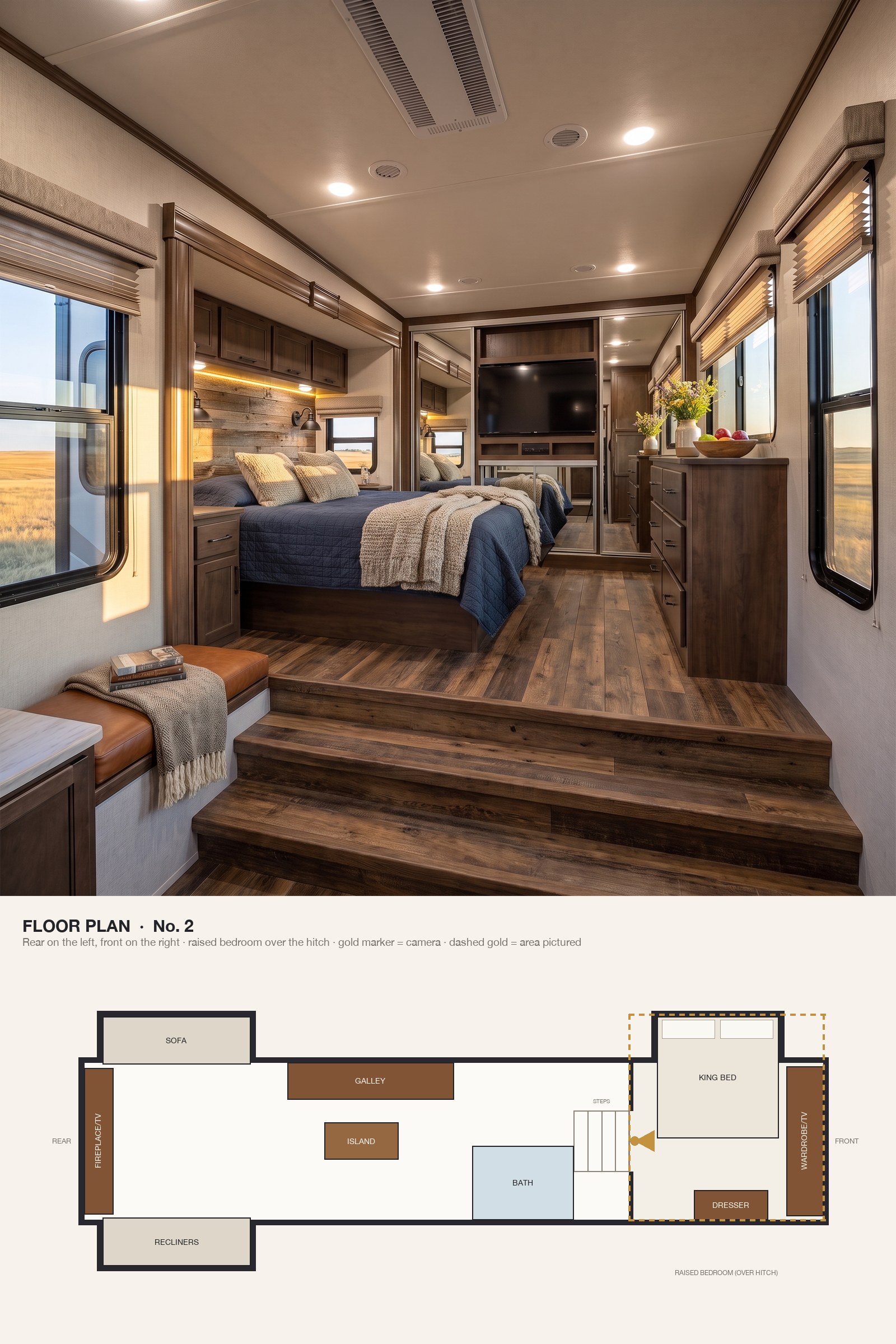 A Rustic Ranch Bedroom With Barnwood and Cognac Leather