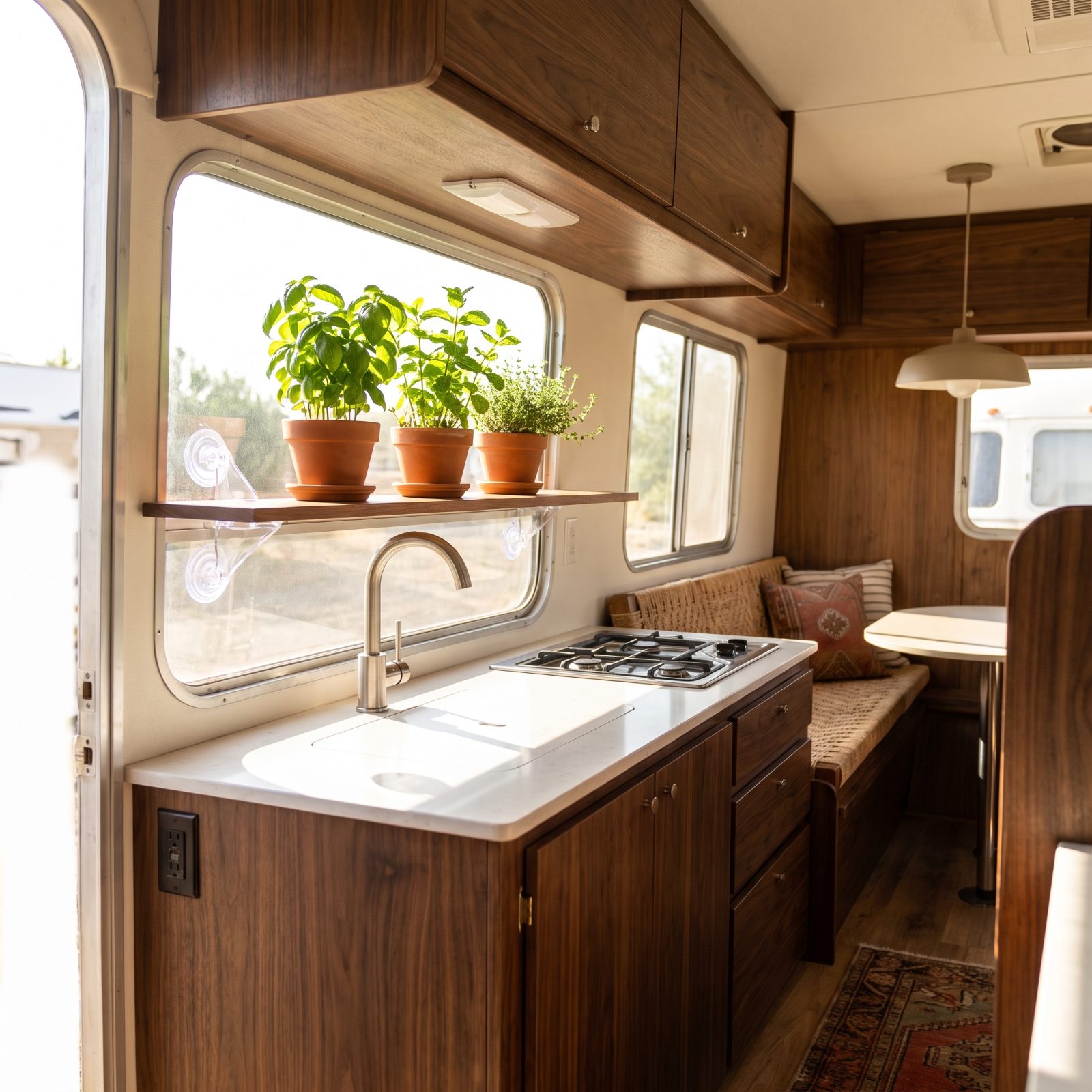 Add a Removable Window Shelf for Fresh Herbs