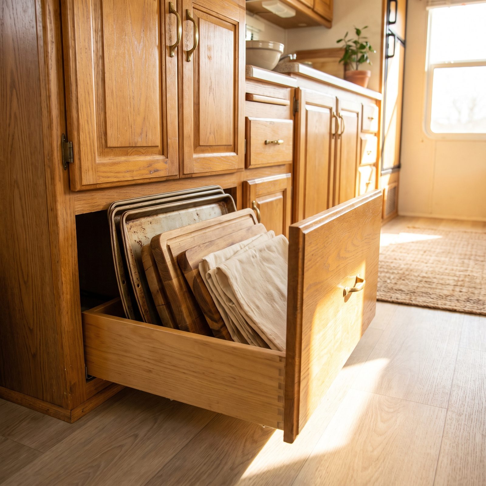 Add a Toe-Kick Drawer Beneath the Base Cabinets