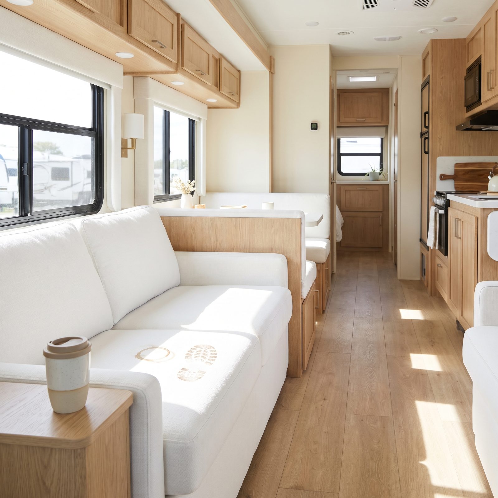 The All-White Upholstery That Doesn't Survive the First Trip