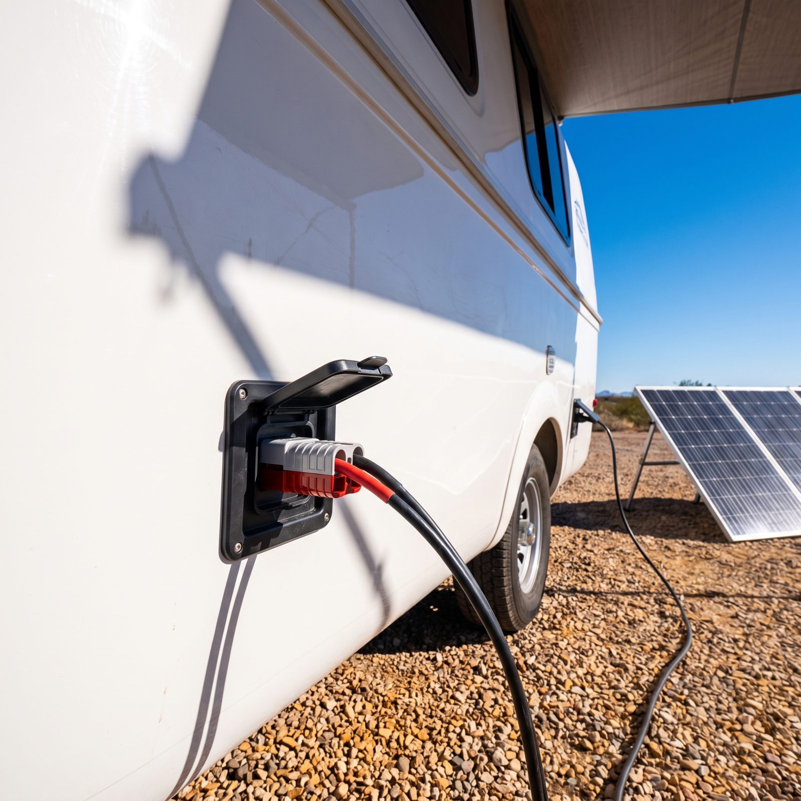 An Anderson-Style Exterior Port for Plug-and-Play Solar
