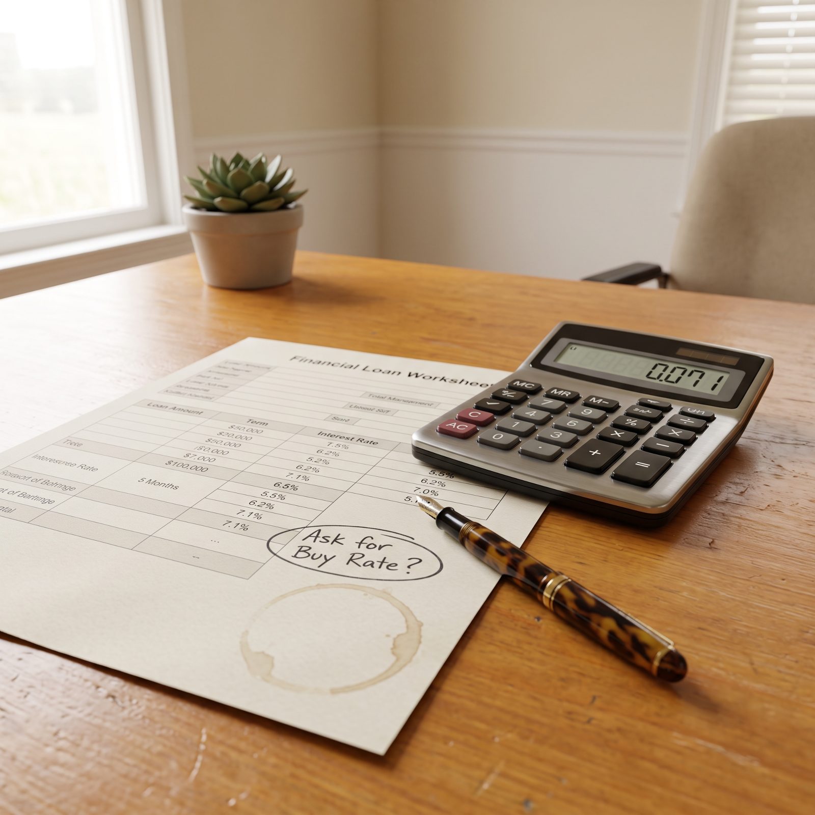 Ask the Lender for the Buy Rate