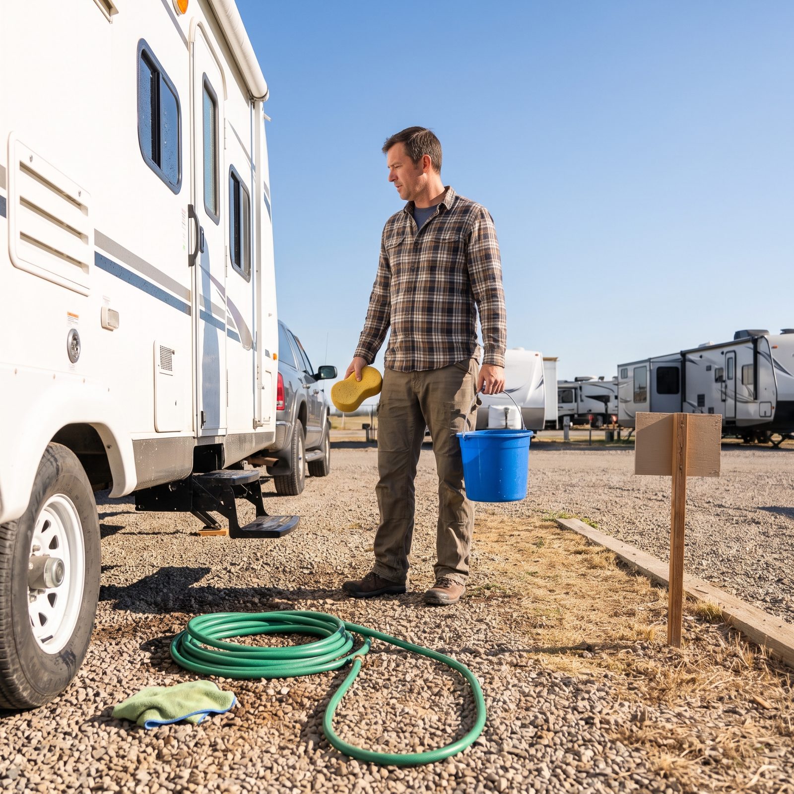 Ask Before Washing an RV or Tow Vehicle at the Site