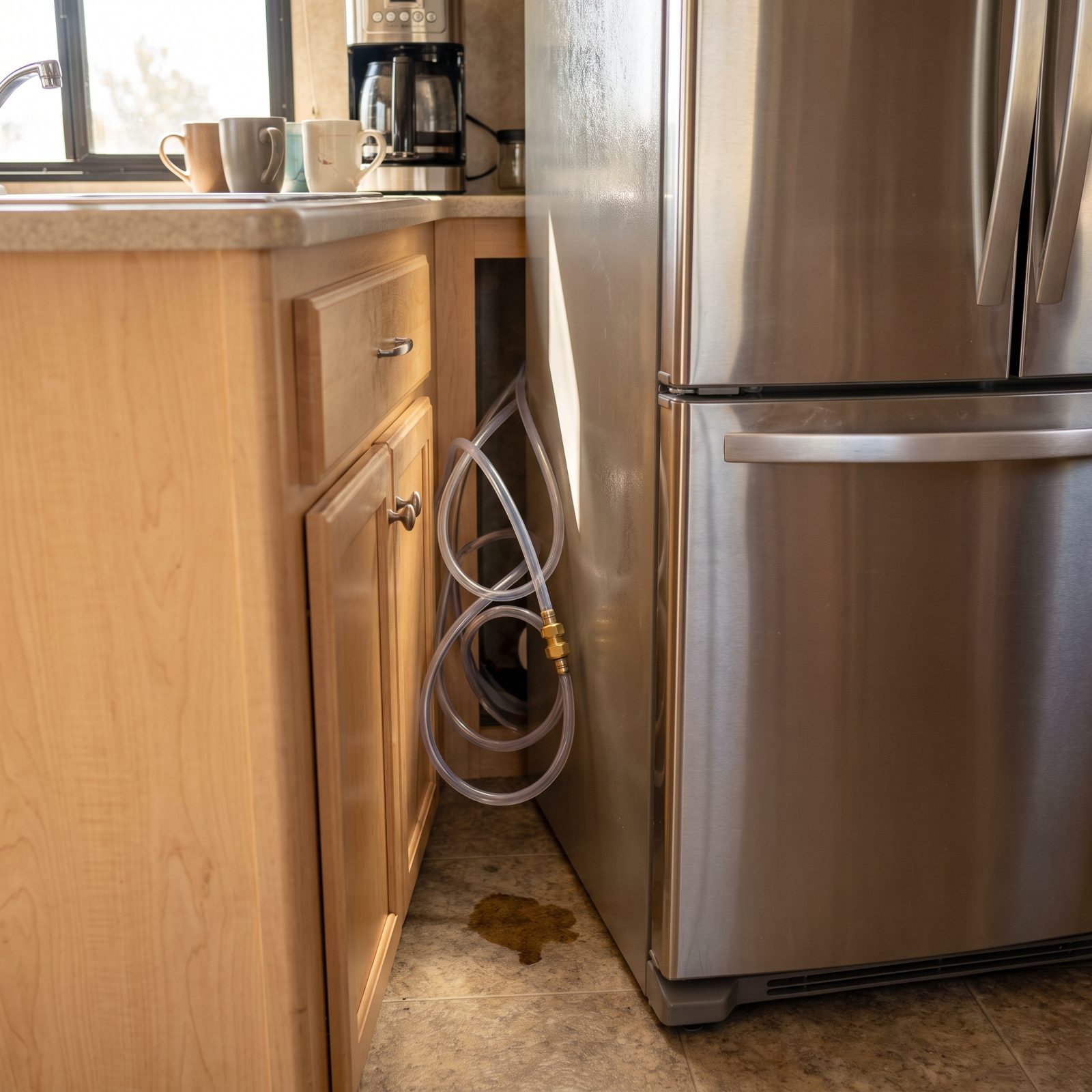 Automatic Ice Makers That Run Water Lines Where You Can't Reach Them