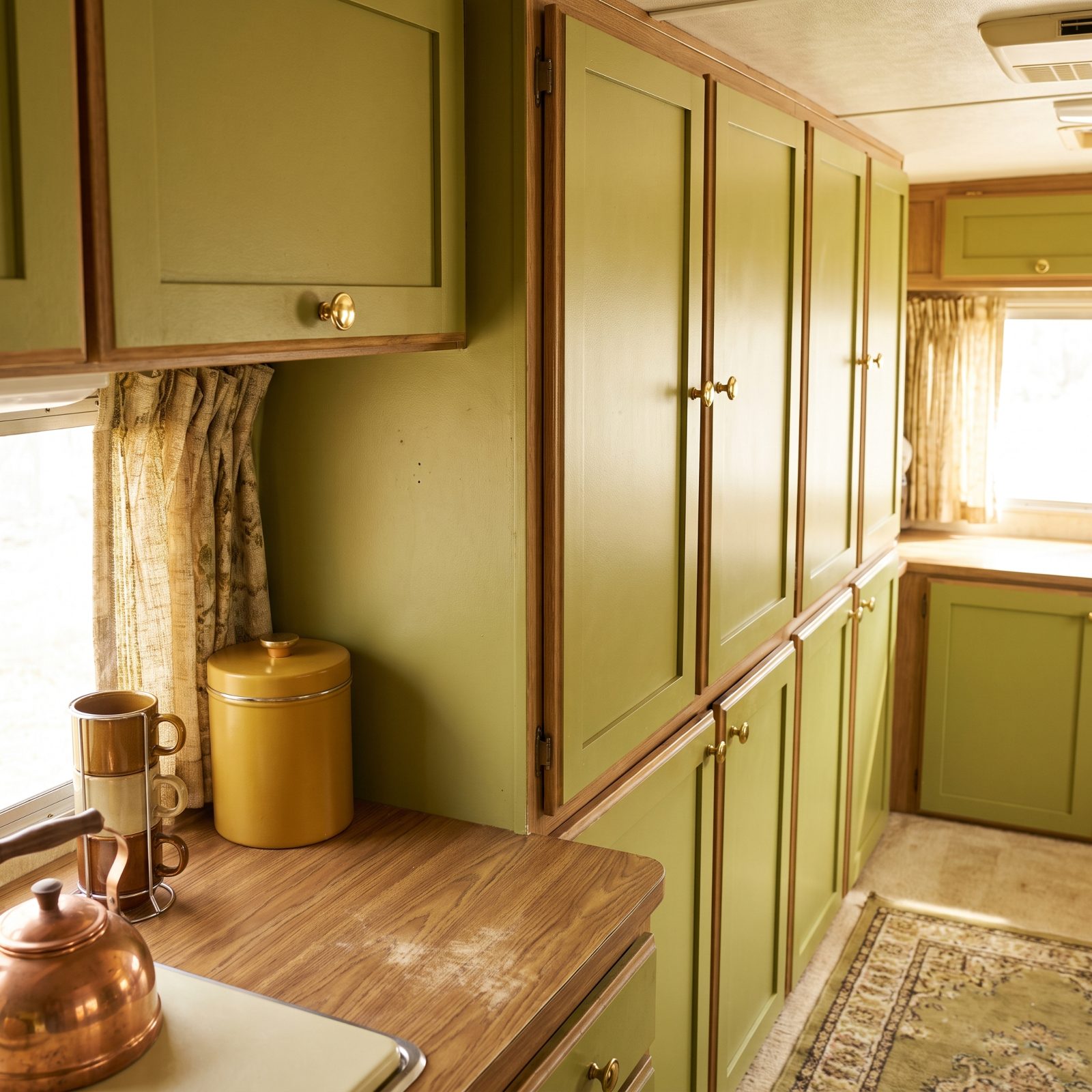 Avocado Green Cabinet Doors