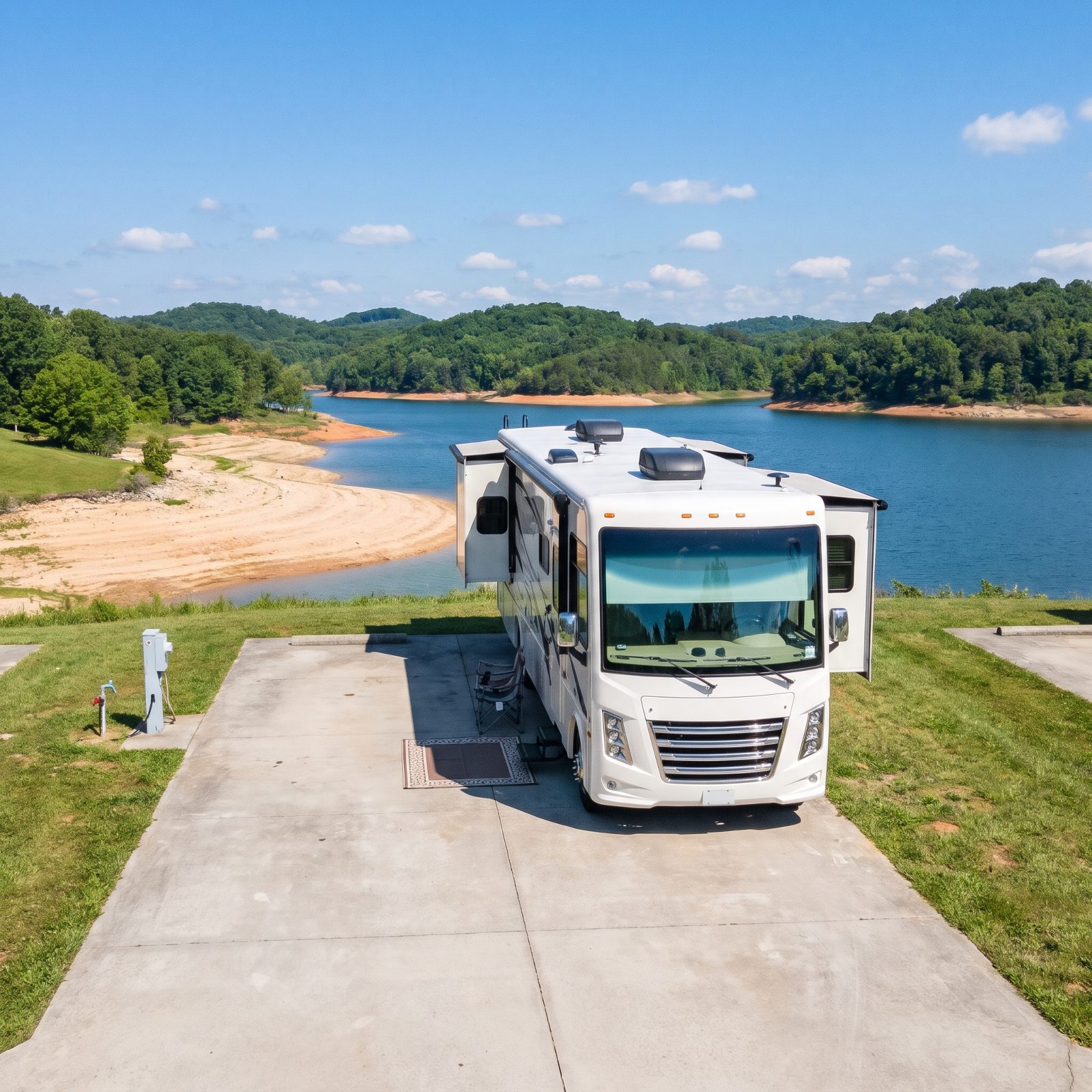 Bandits Roost on W. Kerr Scott Reservoir, Full Hookups in the Yadkin Valley