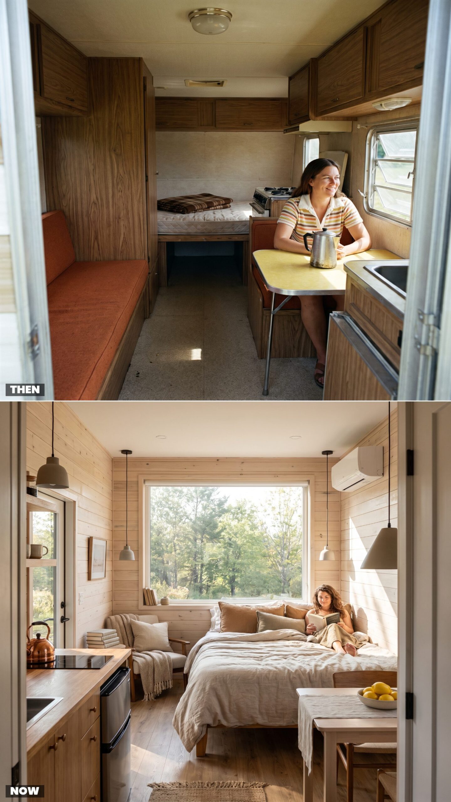 The Bare-Bones Rental Trailer vs. Today's Glamping Cabin