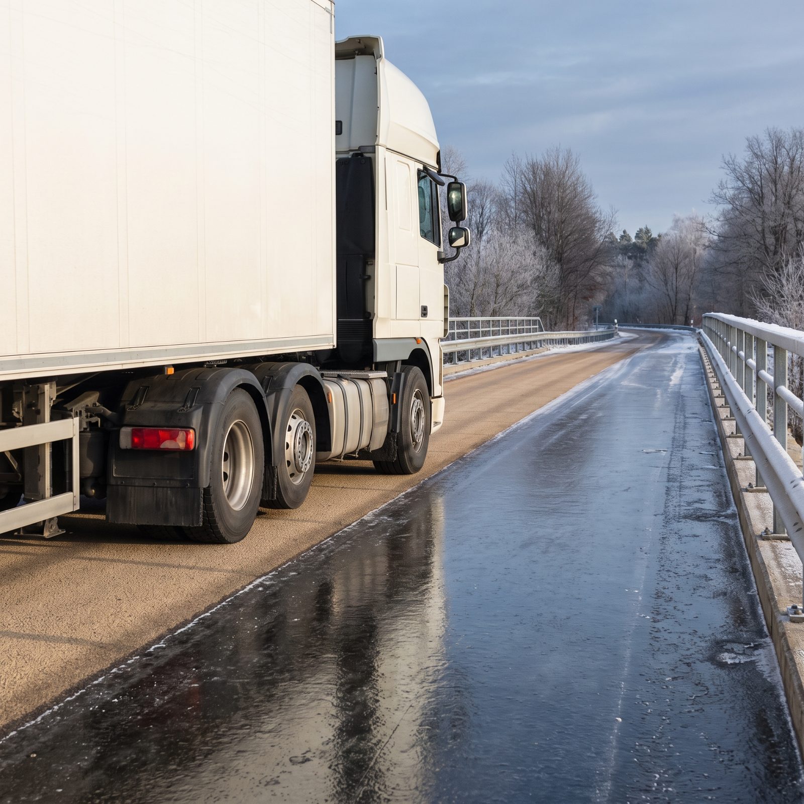 Black Ice on a Bridge Deck the Road Didn't Warn You About
