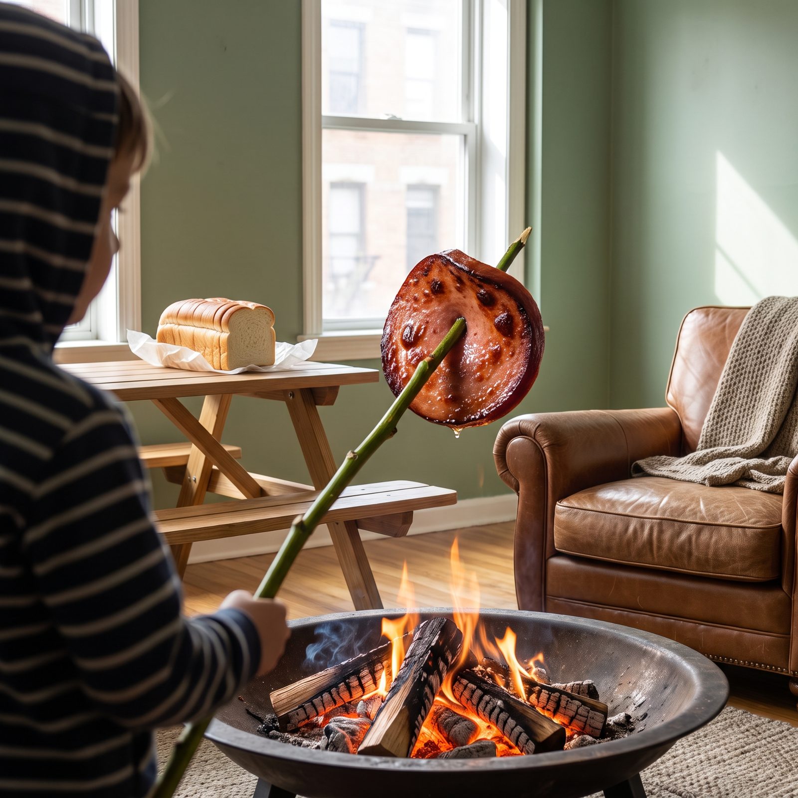 Bologna Blistered on a Green Stick