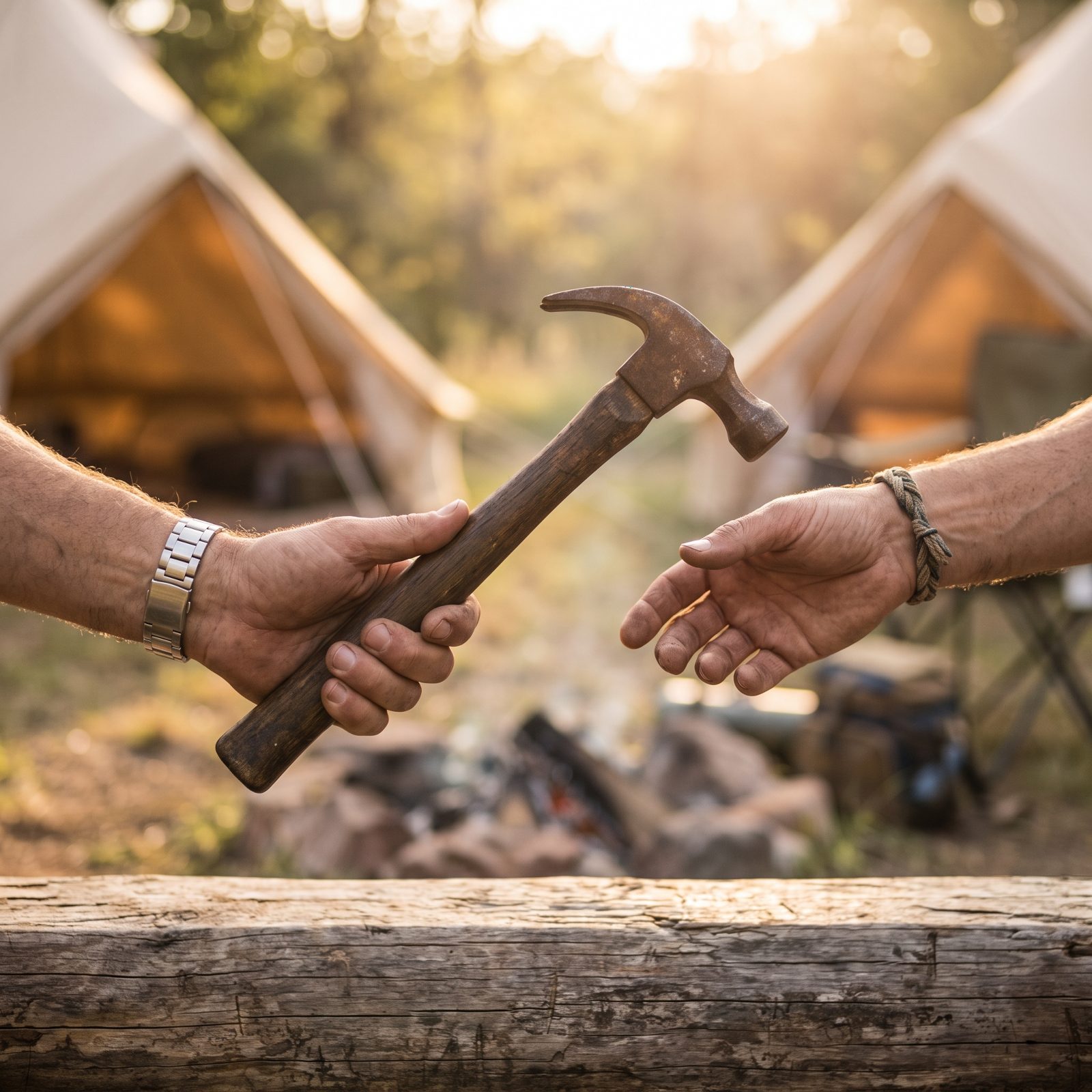 Borrowing a Hammer From the Campers Next Door