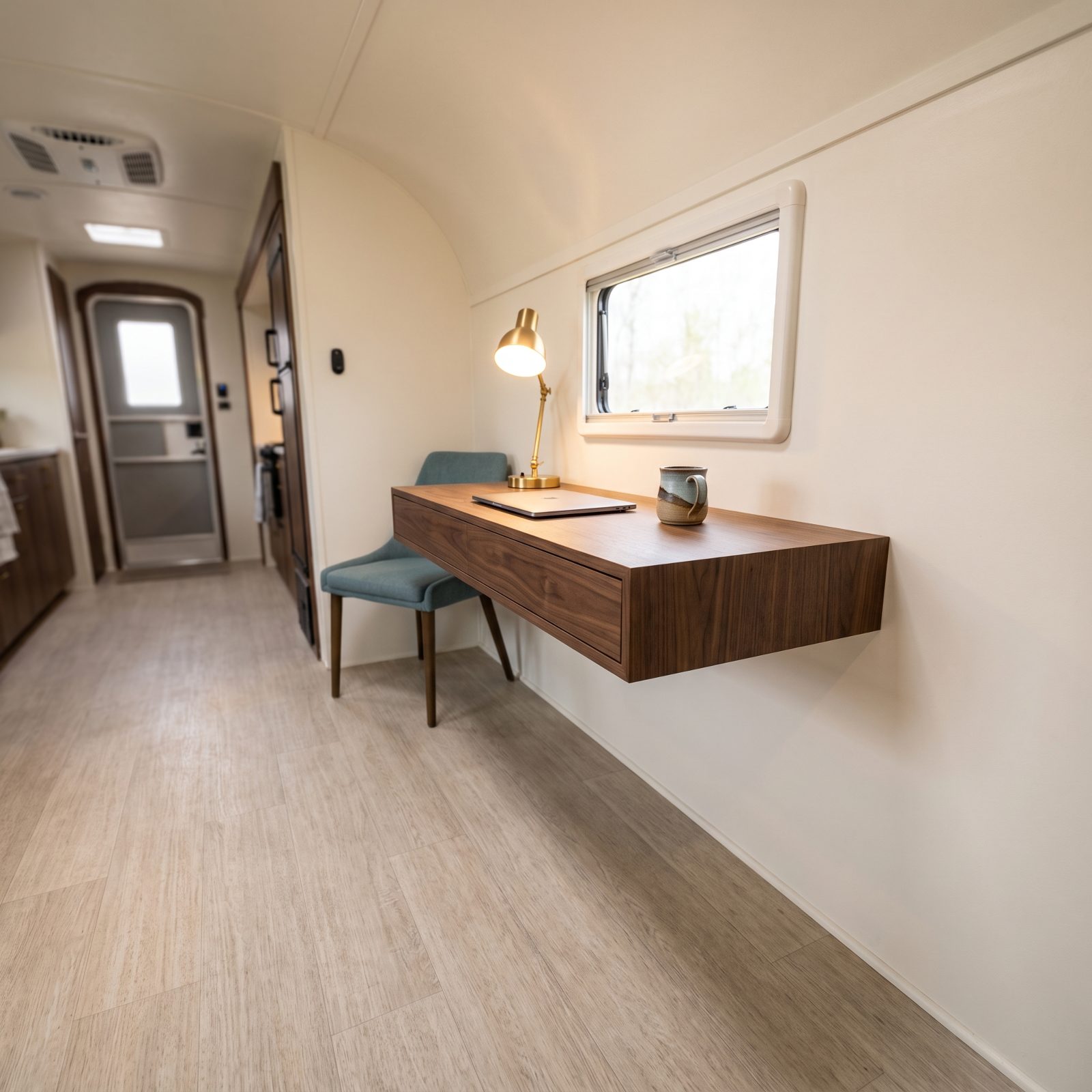 Build a Floating Workstation That Keeps the Floor in Full View