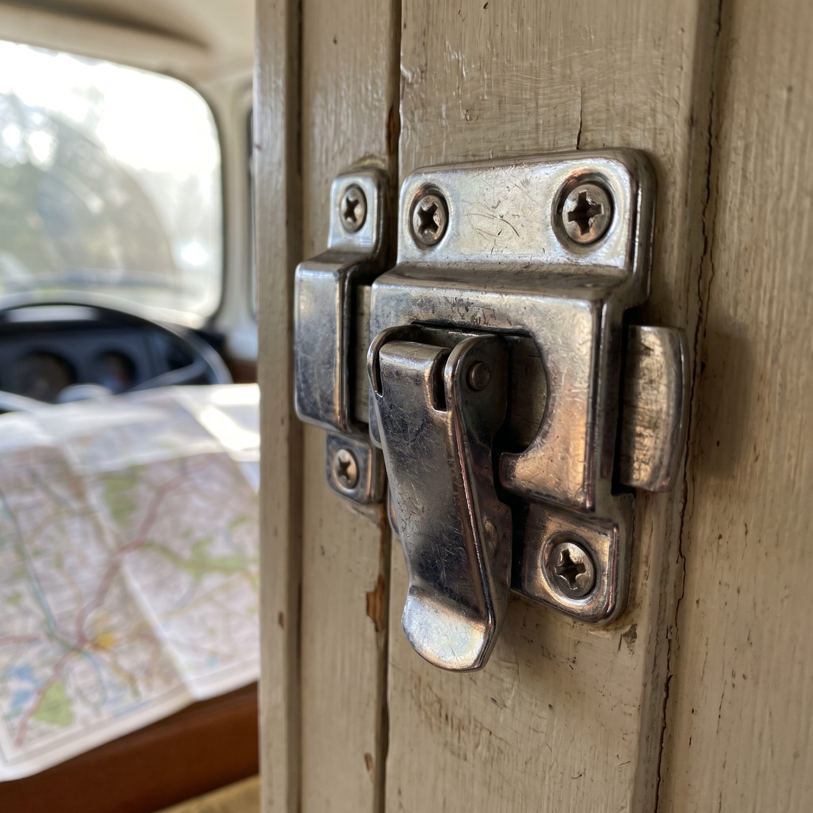 Cabinet Latches Designed for Rough Roads