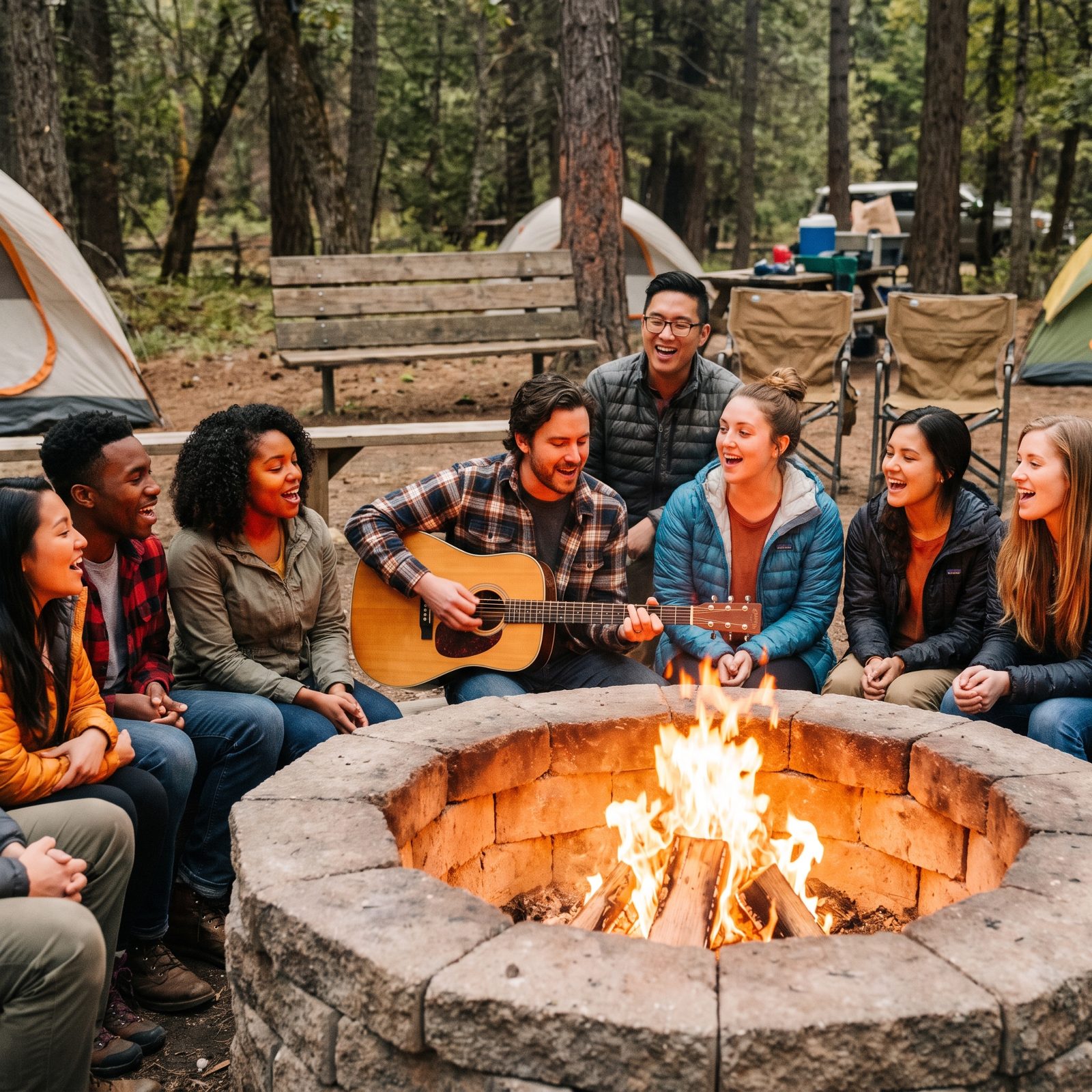 The Campground Singalong Led by Someone With a Guitar