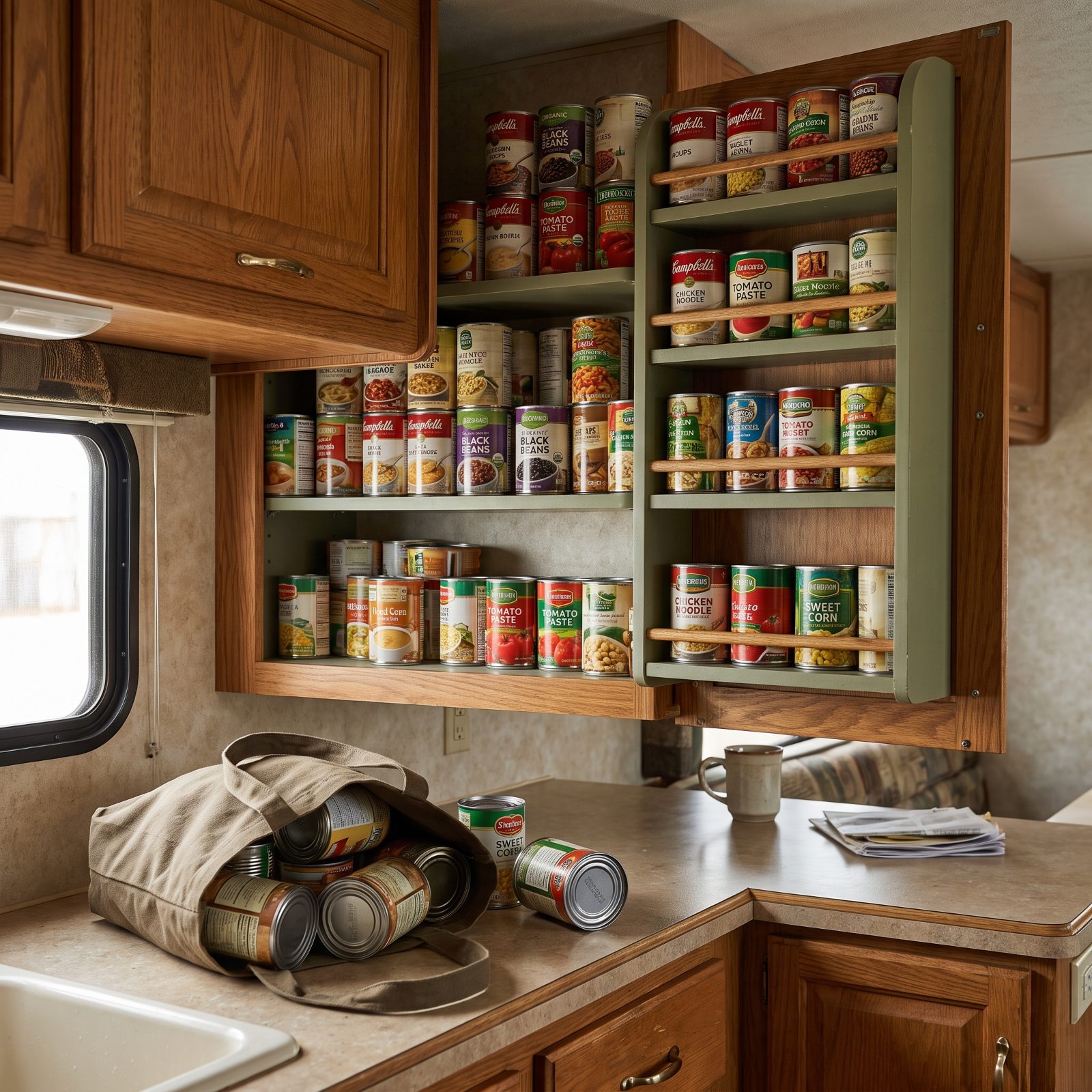 Canned Food Stockpiles That Added Significant Weight