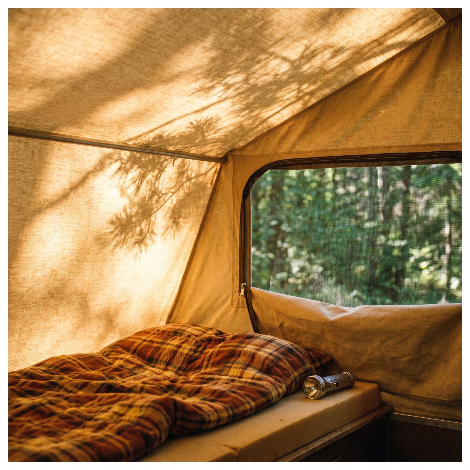 Canvas Bunk Ends That Felt Like Tents in the Trees