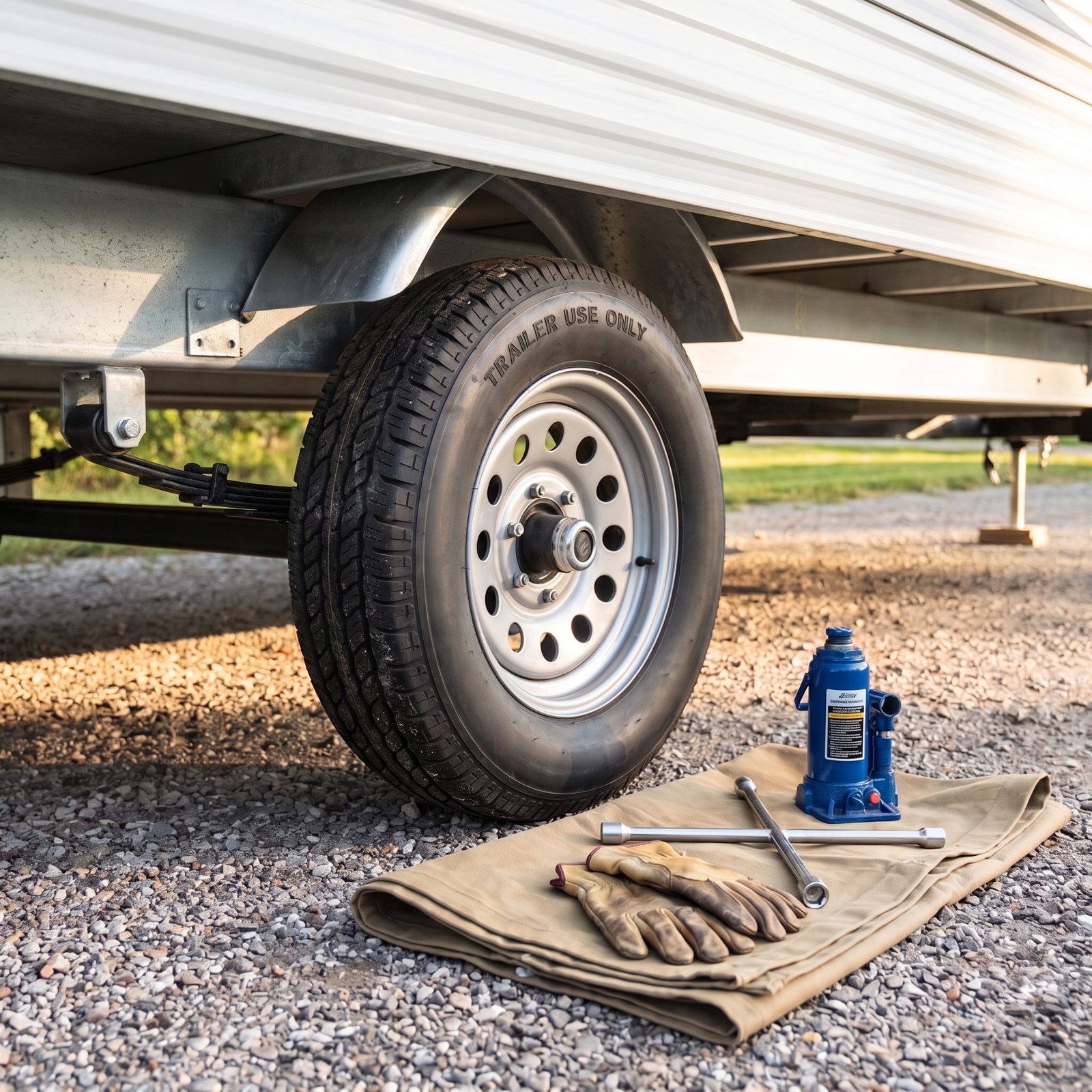 Carrying a Flat Spare, or No Way to Install It