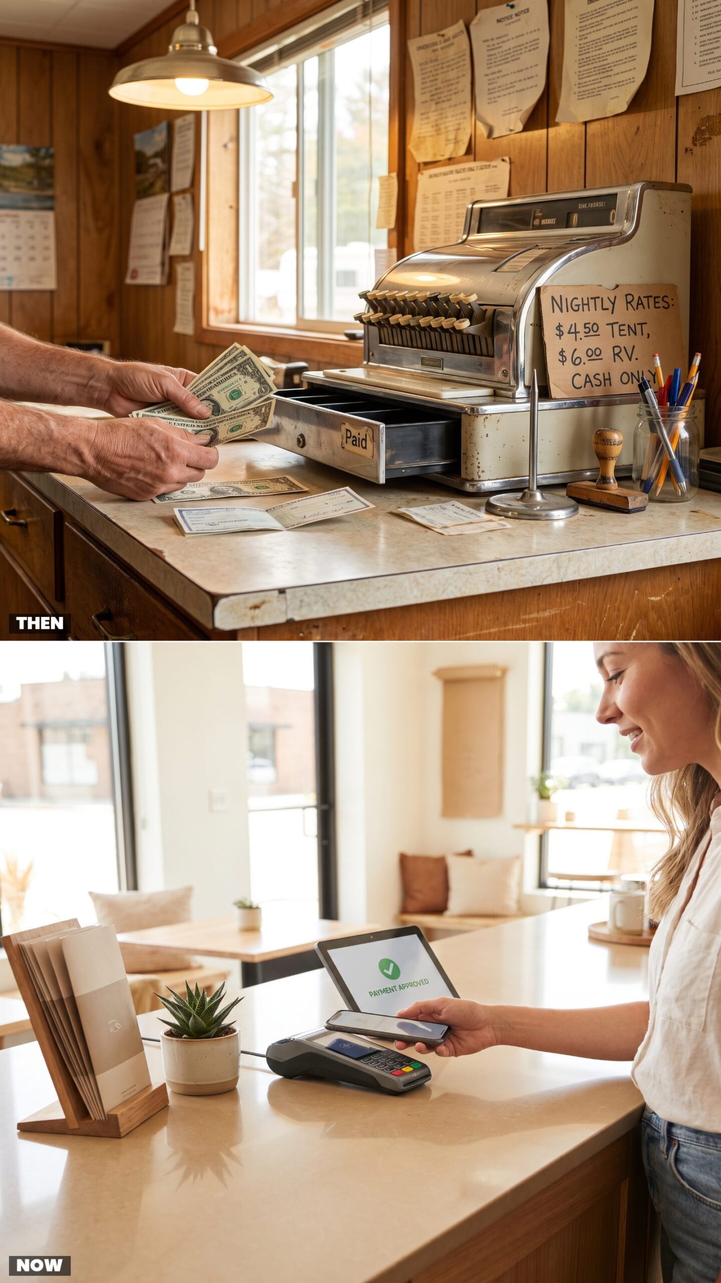 The Cash-and-Traveler's-Checks Counter vs. the Tap-to-Pay Terminal