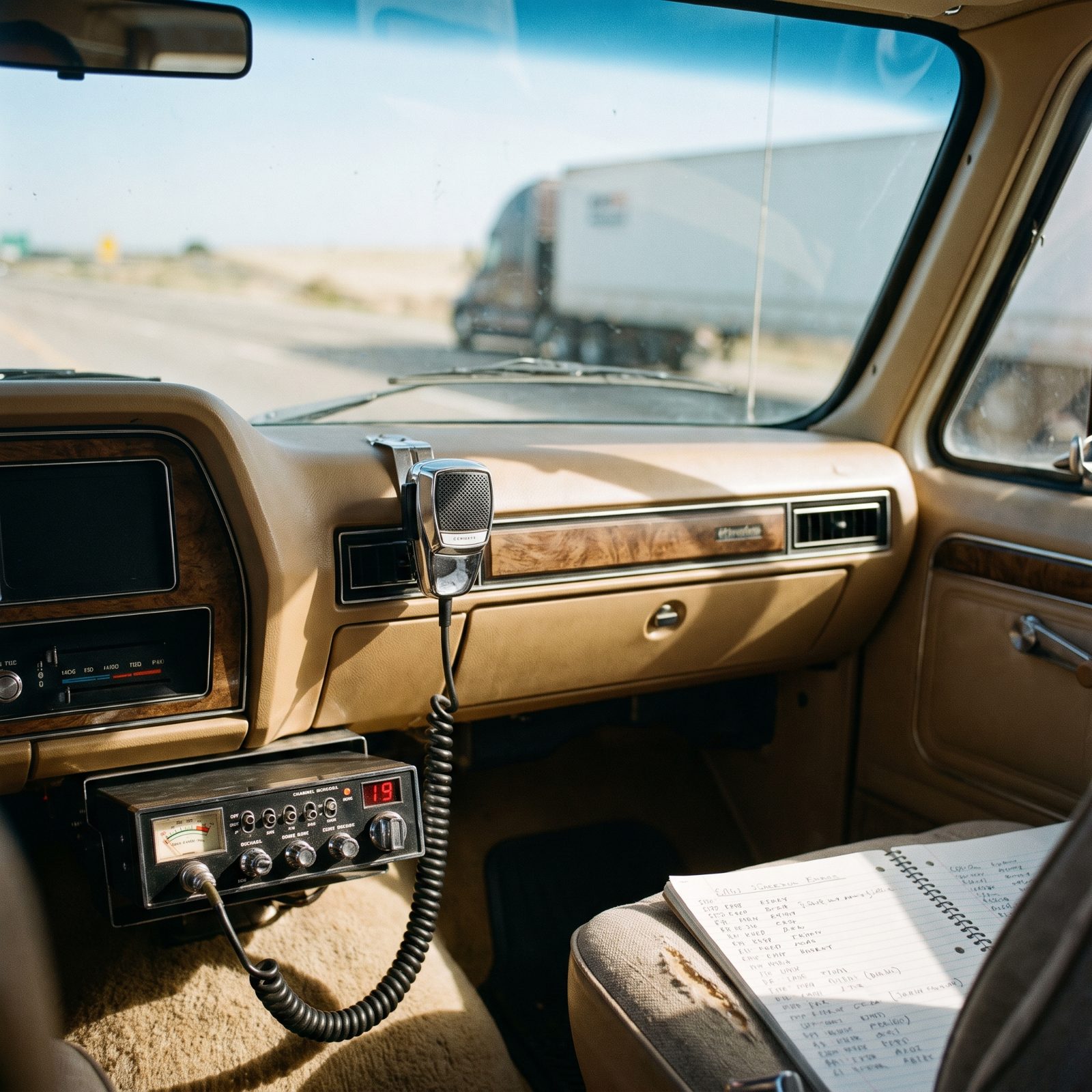 The CB Radio Crackling With Truckers' Voices