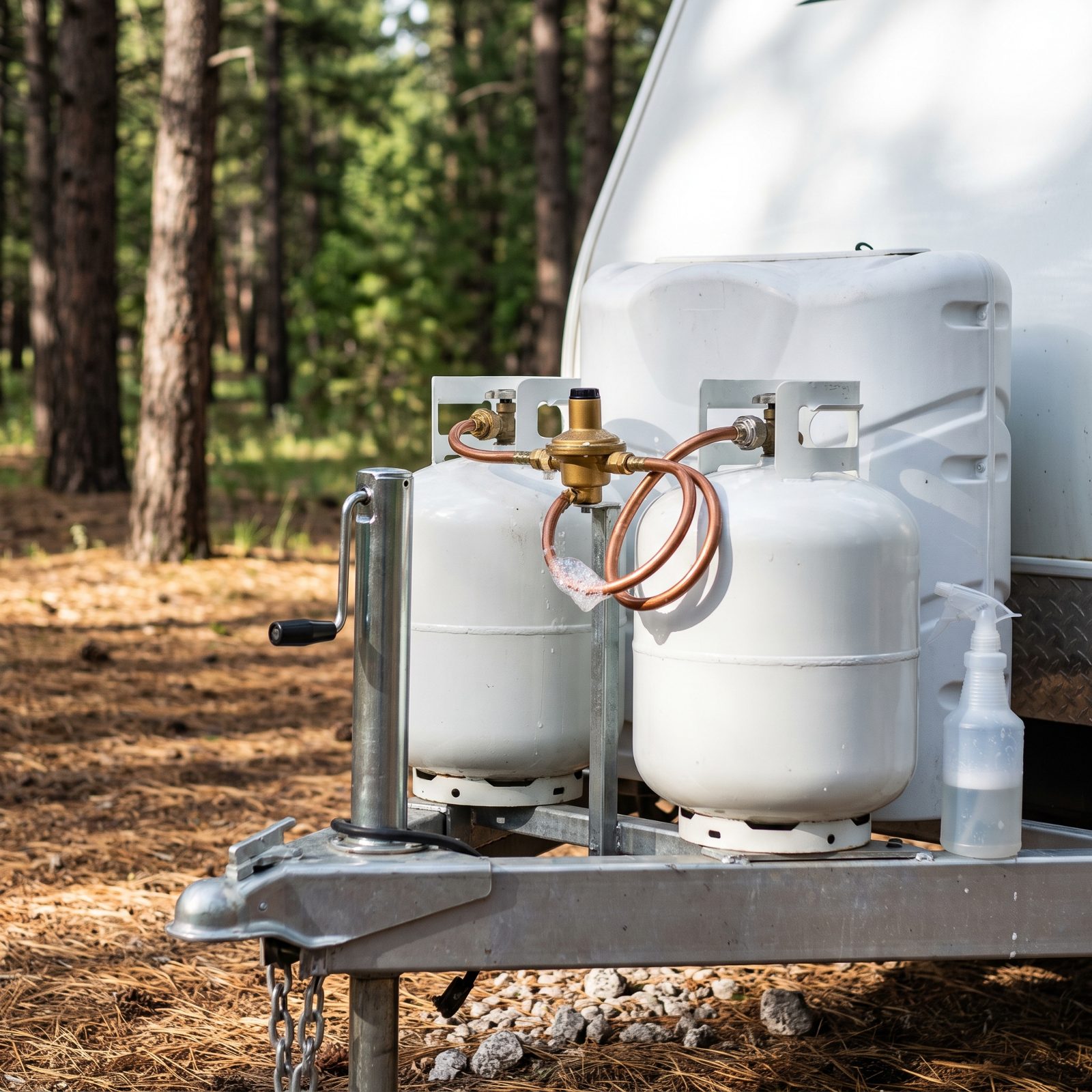 Check Propane Levels and Leak-Test Connections After Travel