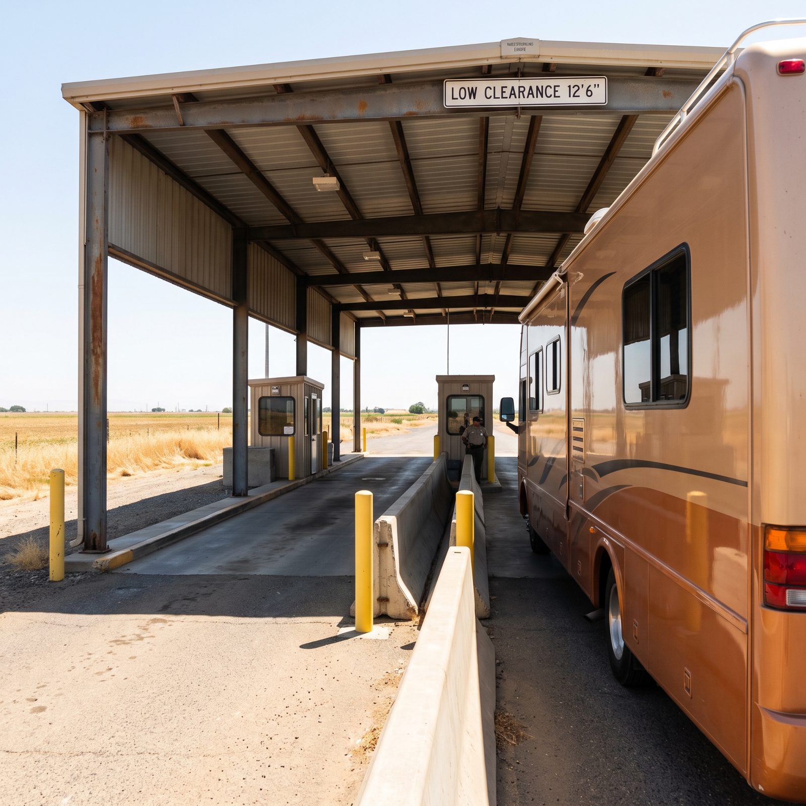 Checkpoint Canopies at Border and Agricultural Inspection Lanes