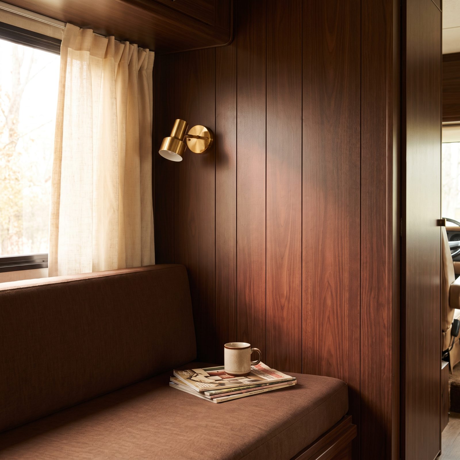 Chocolate Brown Wall Paneling