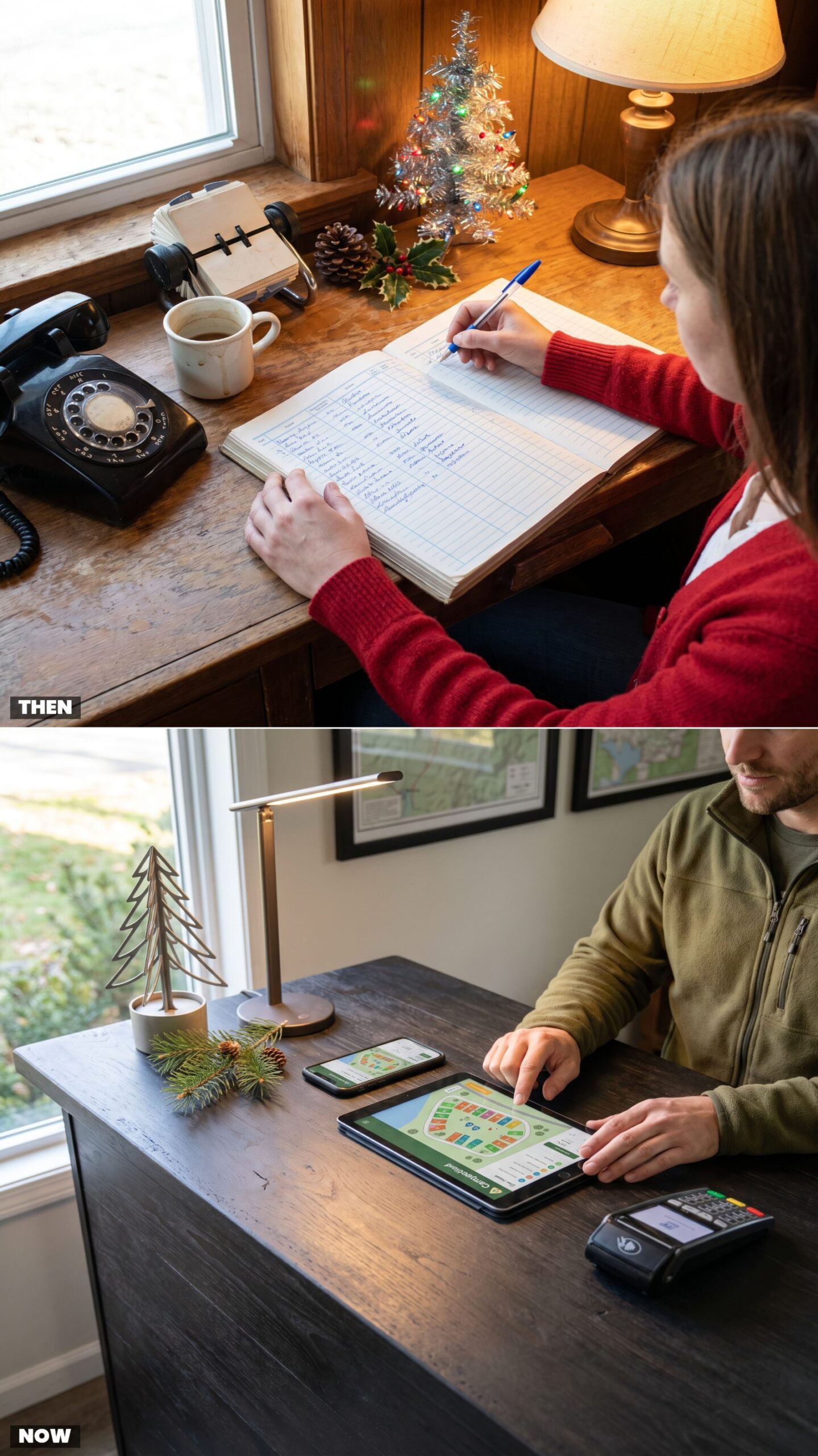 Christmas Reservations: Paper Ledgers and Walk-Ins vs. App-Based Site Selection