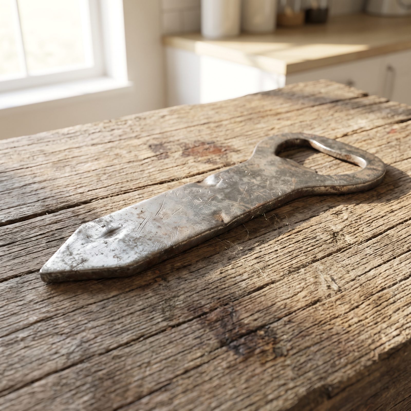 The Church-Key Opener for Cans and Bottles