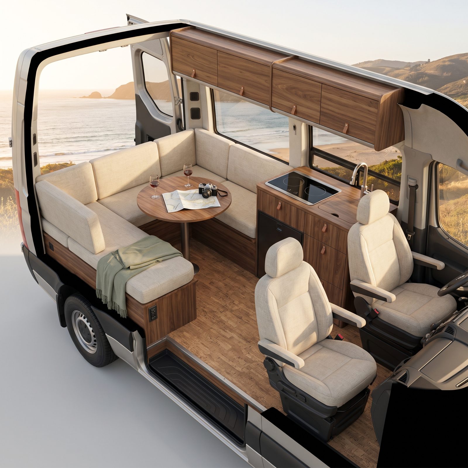 Class B With a Rear U-Lounge That Converts to a Bed