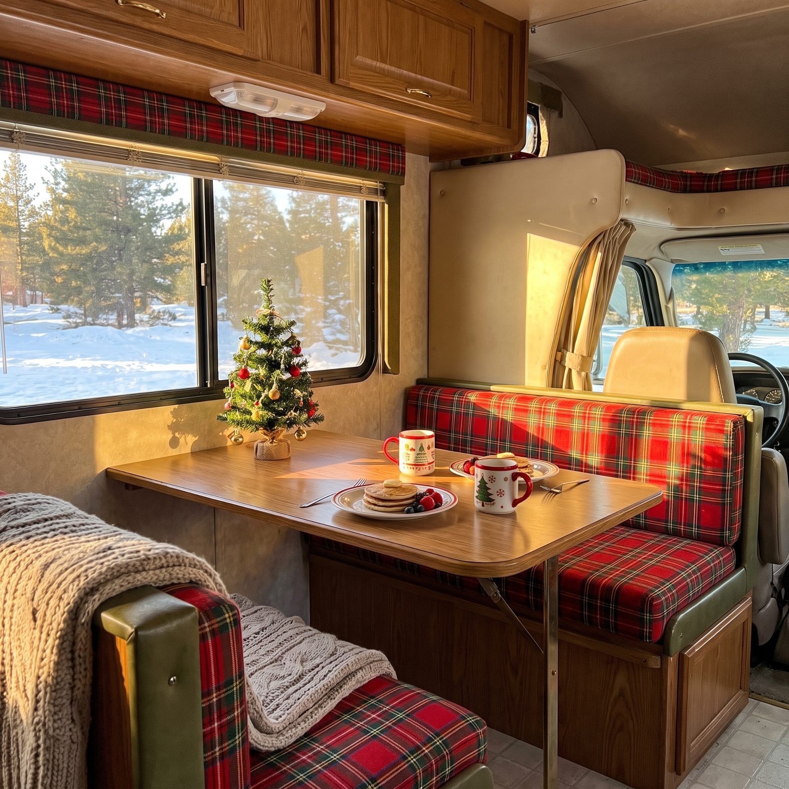 A Class C Dinette Set for Christmas Morning Breakfast