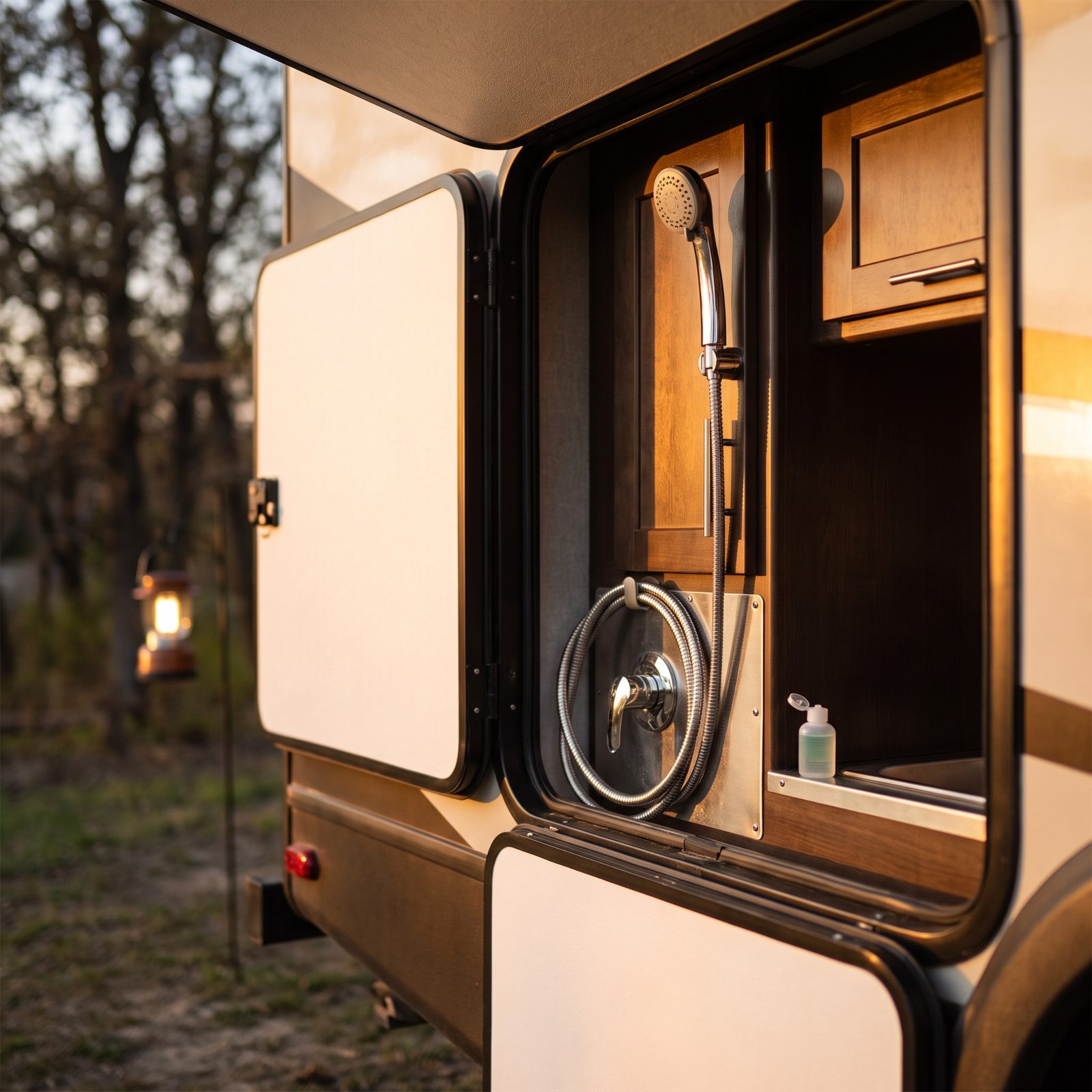 Clear the Exterior Shower, Outdoor Kitchen and Wet-Bay Fittings