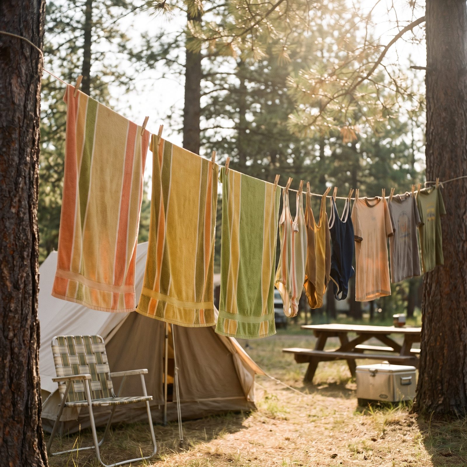 The Clothesline Strung Between Two Trees