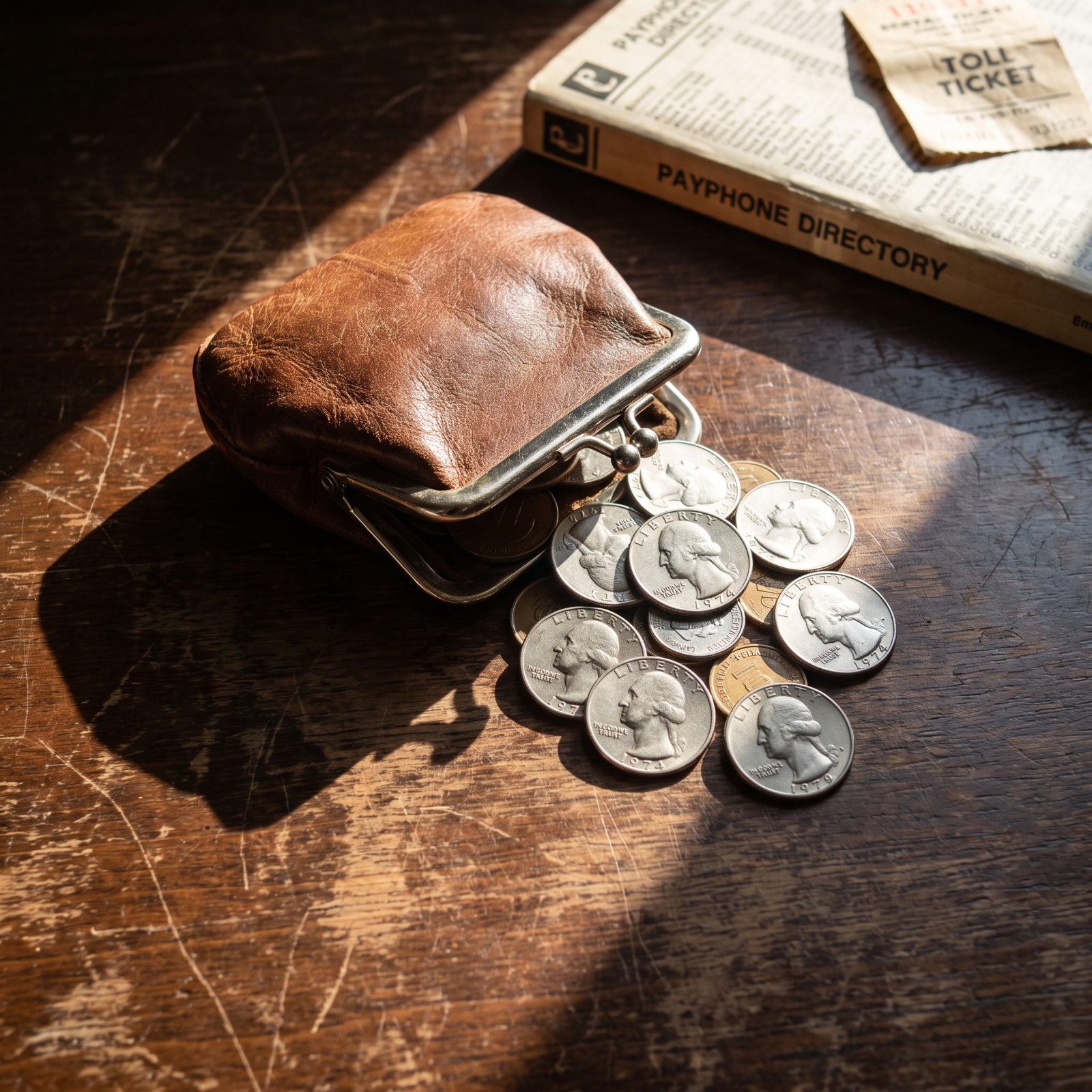 A Coin Purse Reserved Strictly for Payphones, Tolls and Showers