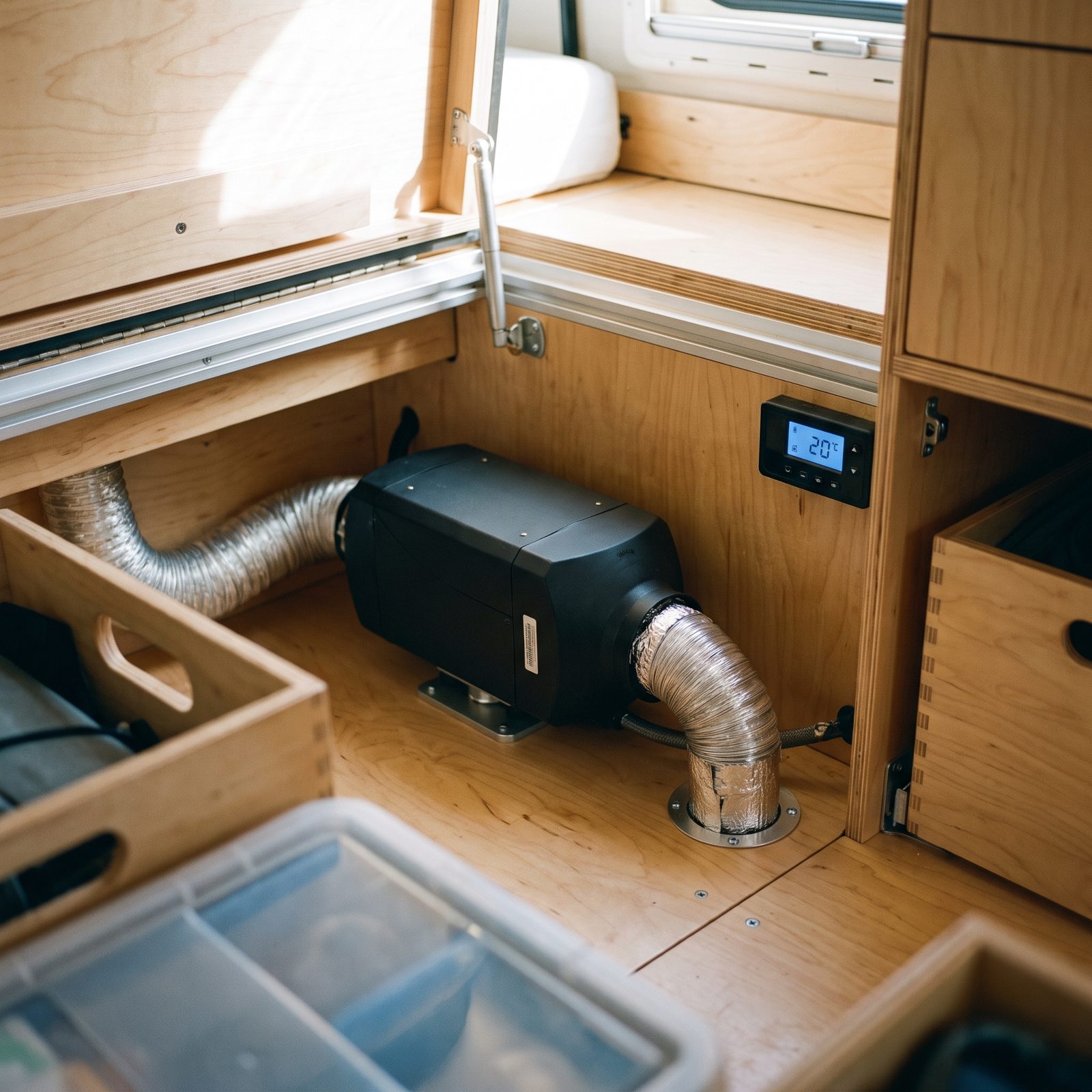 A Compact Diesel Air Heater With a Sealed Exterior Exhaust
