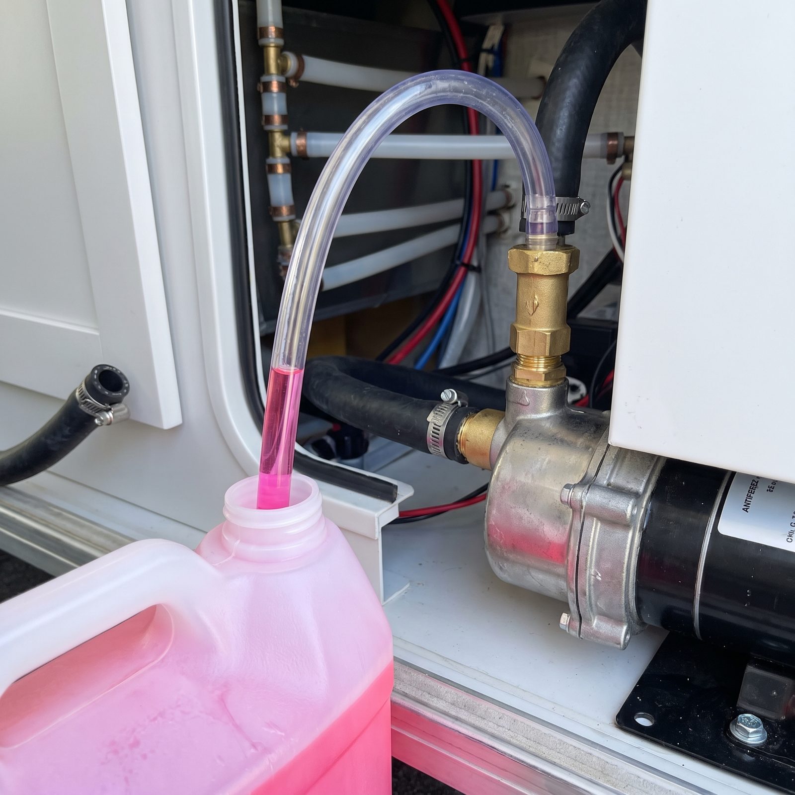 Connect the Water Pump to an RV-Antifreeze Siphon Tube