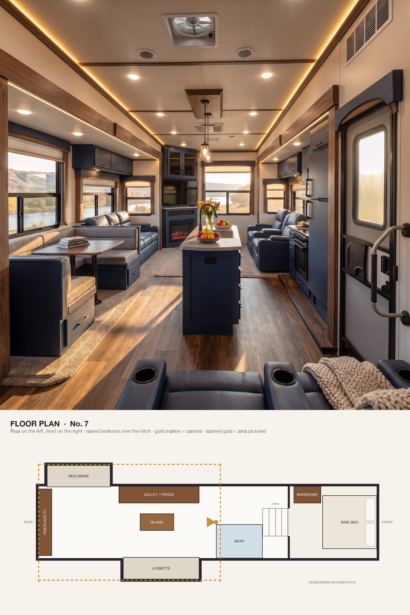 Contemporary Minimalism in Matte Navy and Grey Stone