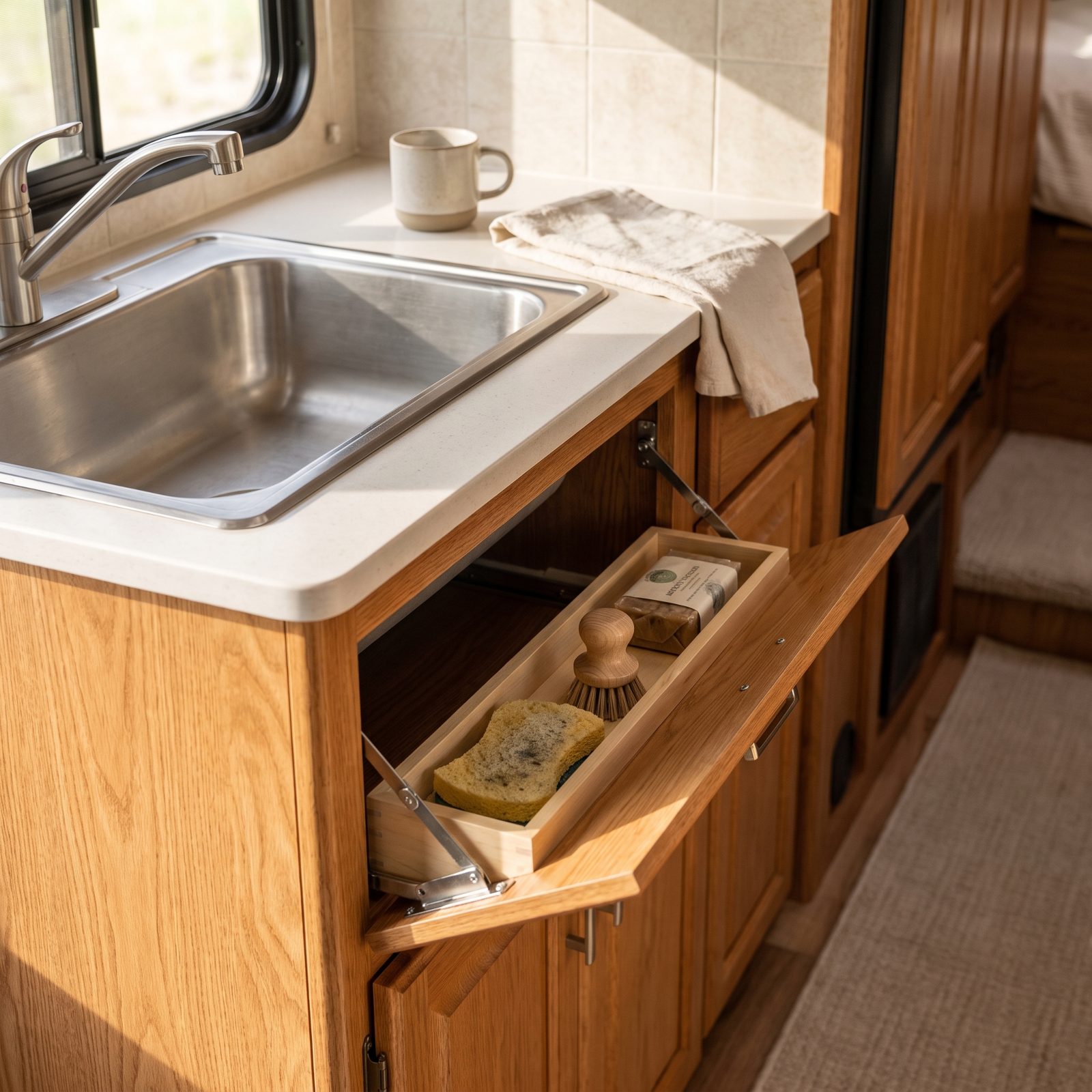 Convert a False Drawer Front Into a Tip-Out Tray