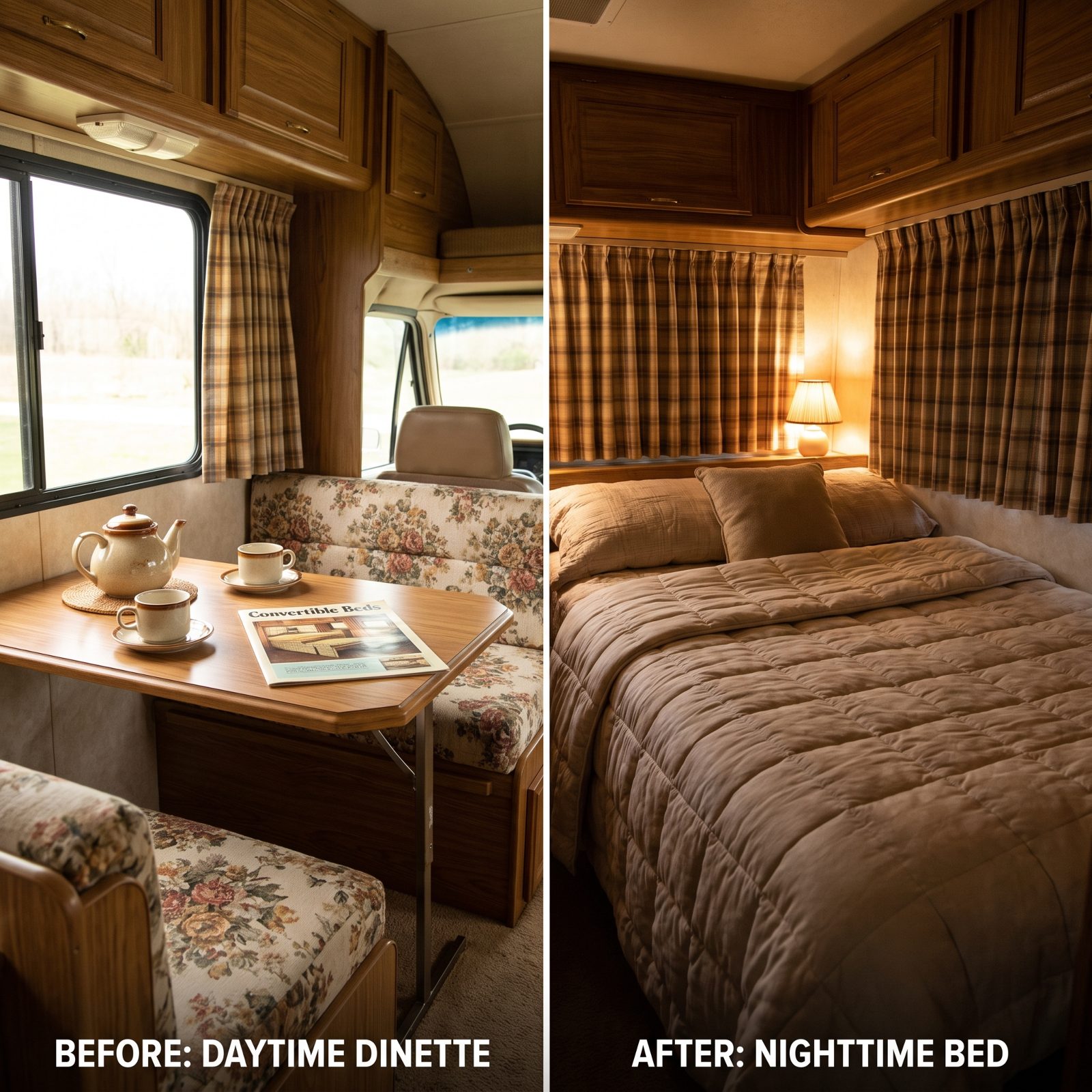 Convertible Seating That Multiplied Sleeping Space