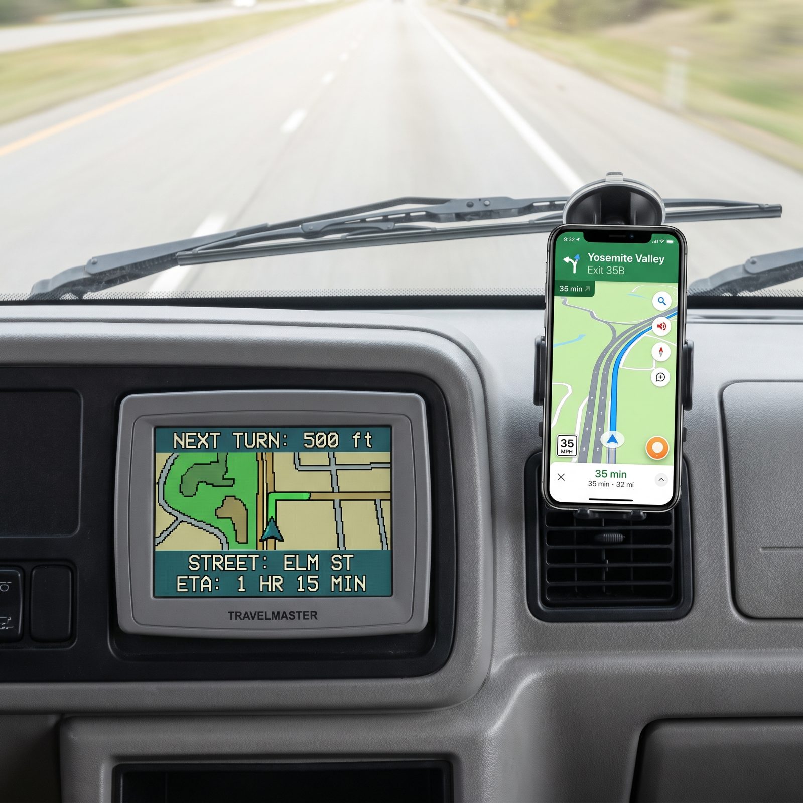 Dashboard GPS That Can't Keep Up With the Phone in Your Pocket