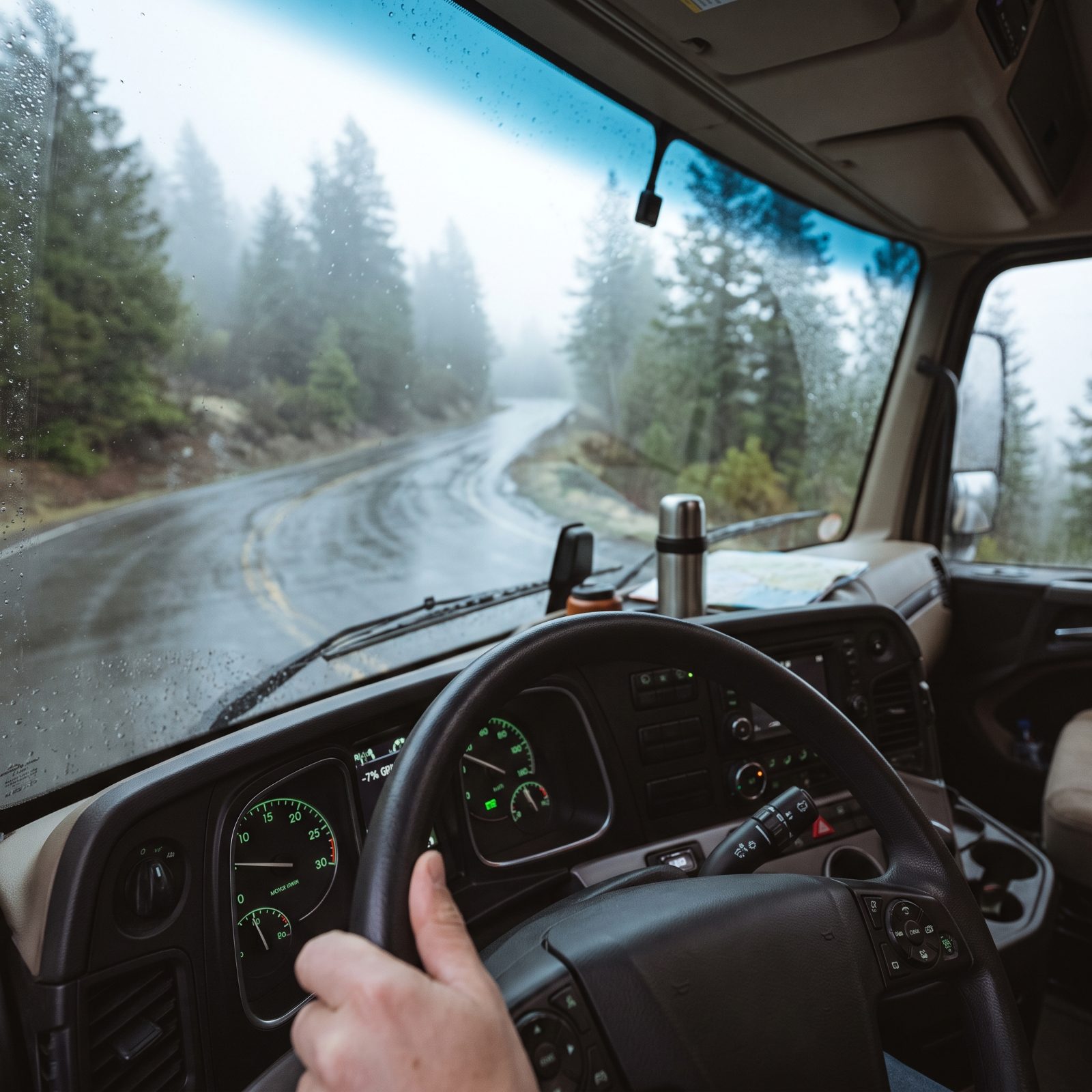 Do Not Use Cruise Control on Steep, Curving, Wet, or Icy Grades