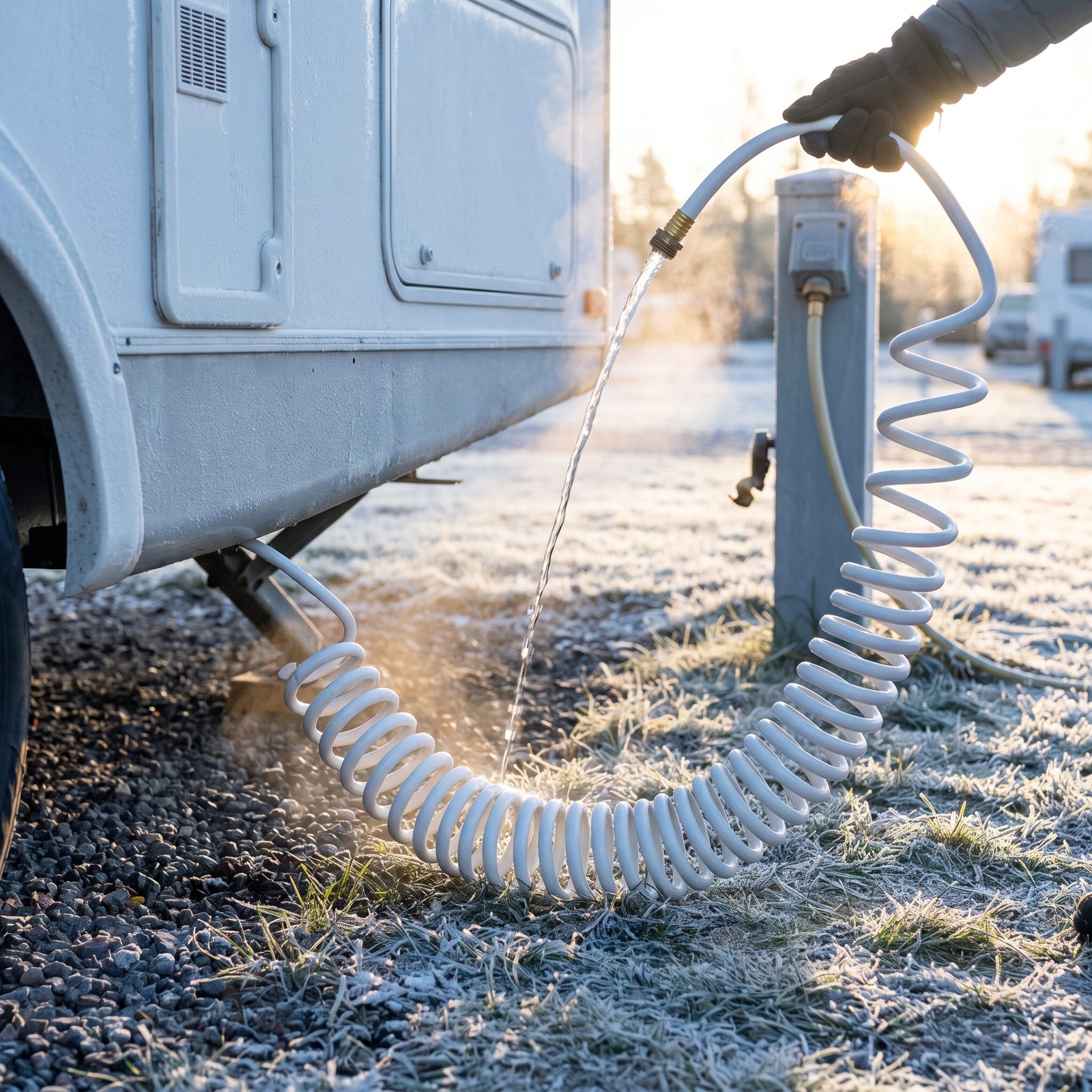 Drain the Exposed Water Hose Before an Overnight Freeze
