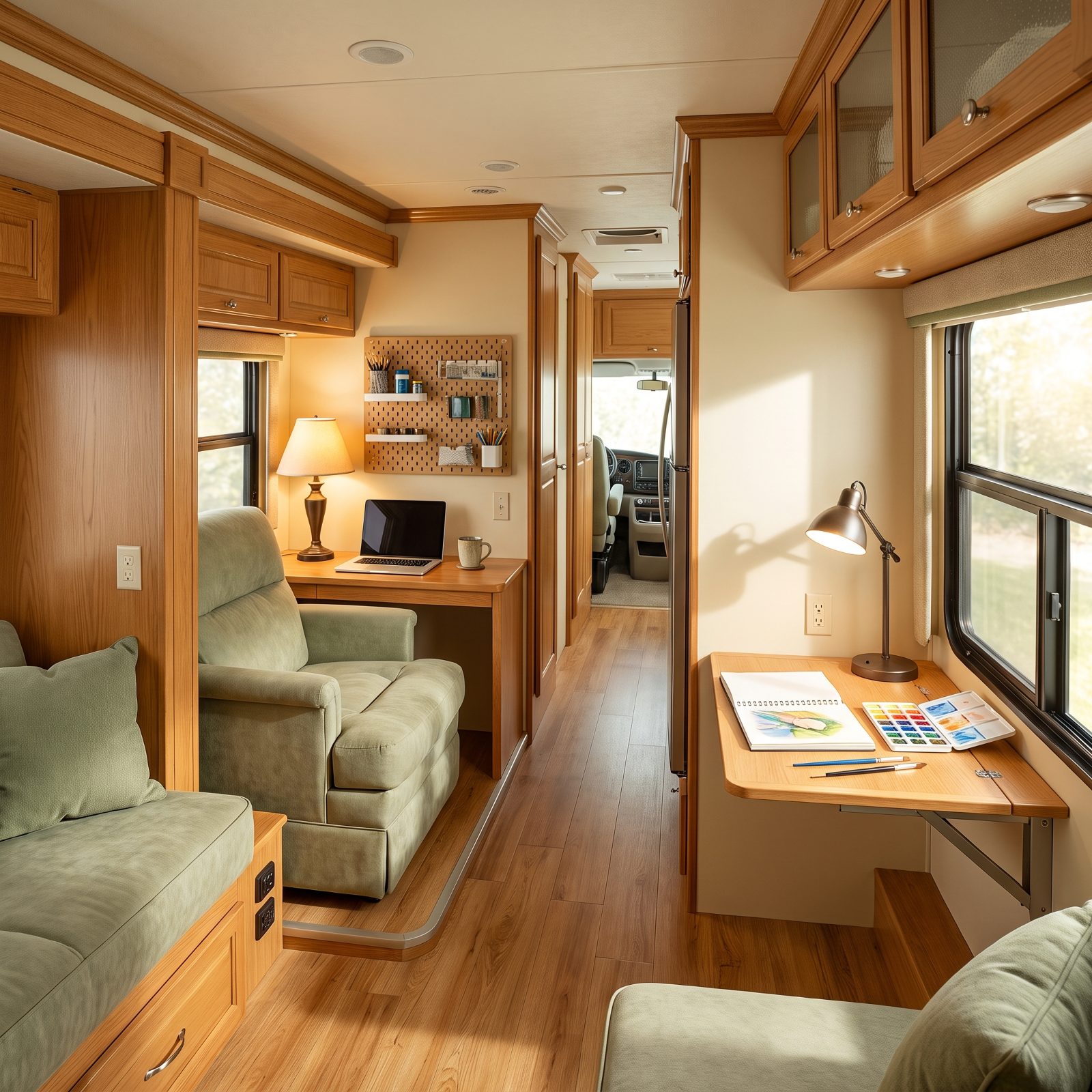 The Dual-Desk Motorhome for Couples Who Both Still Work or Create