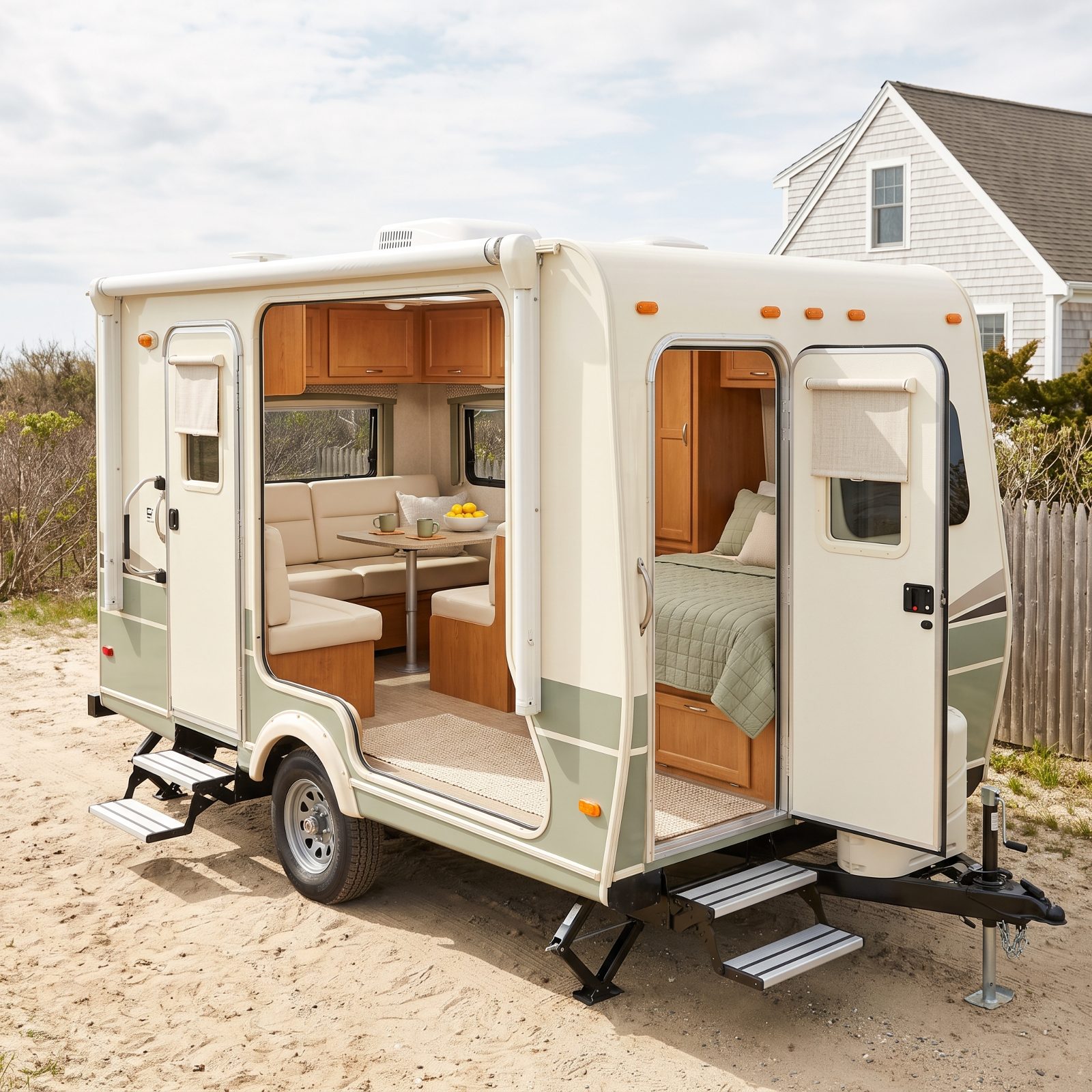 The Dual-Entry Trailer With Separate Living and Bedroom Doors