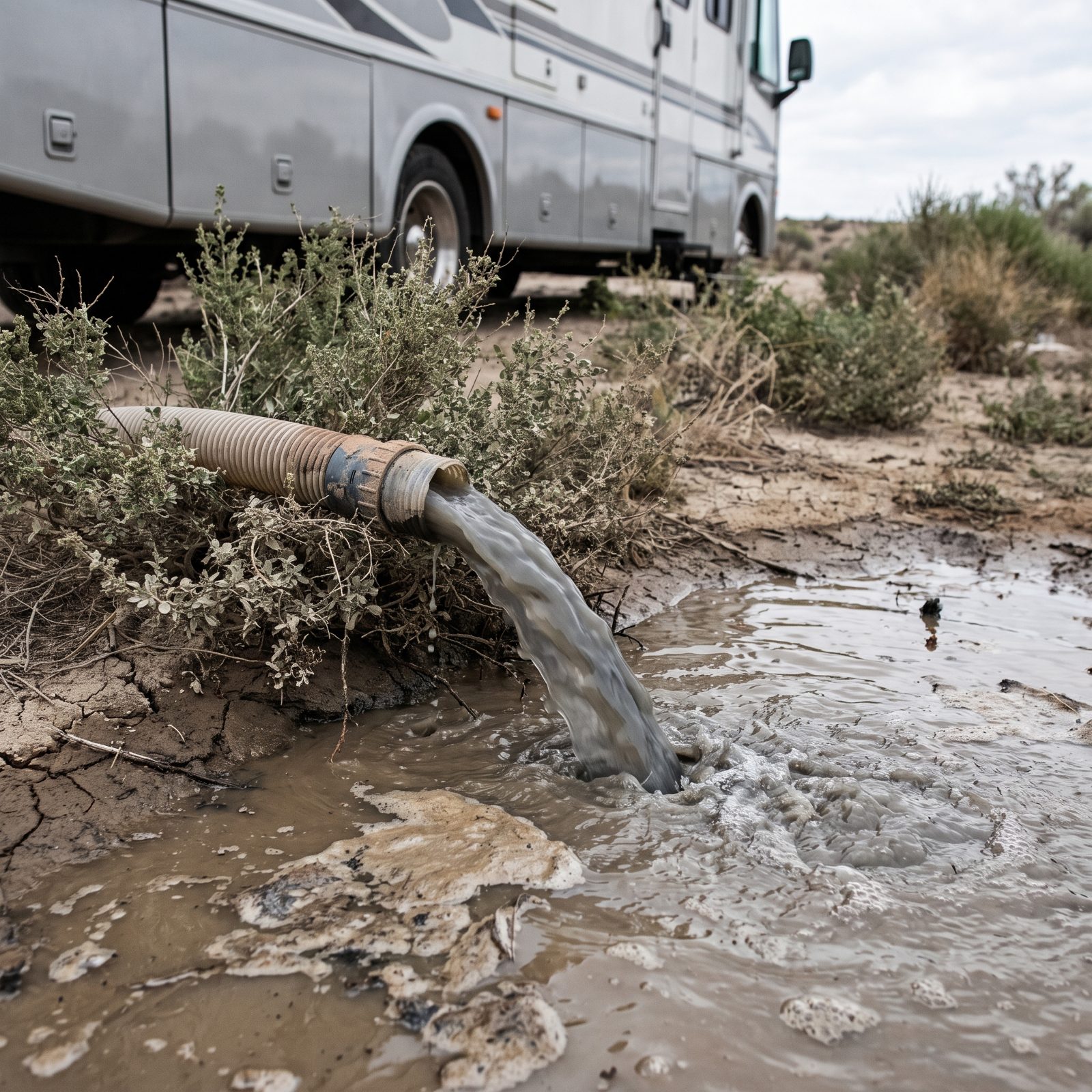Dumping Gray Water Onto the Ground