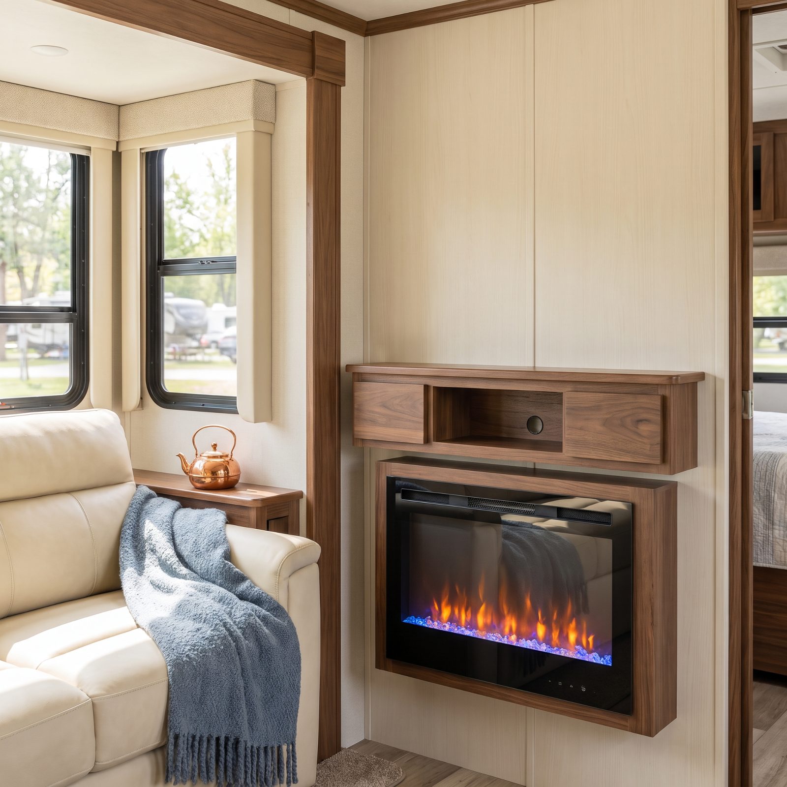 The Electric Fireplace That Burns Watts and Heats Nothing