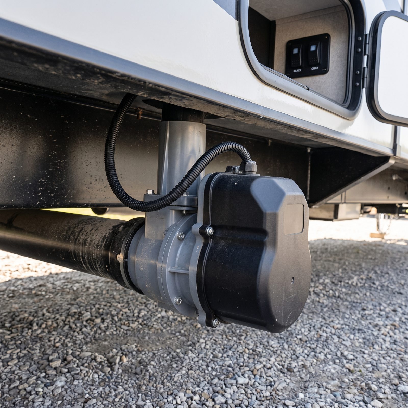 Electric Waste Valves Operated From Inside the RV