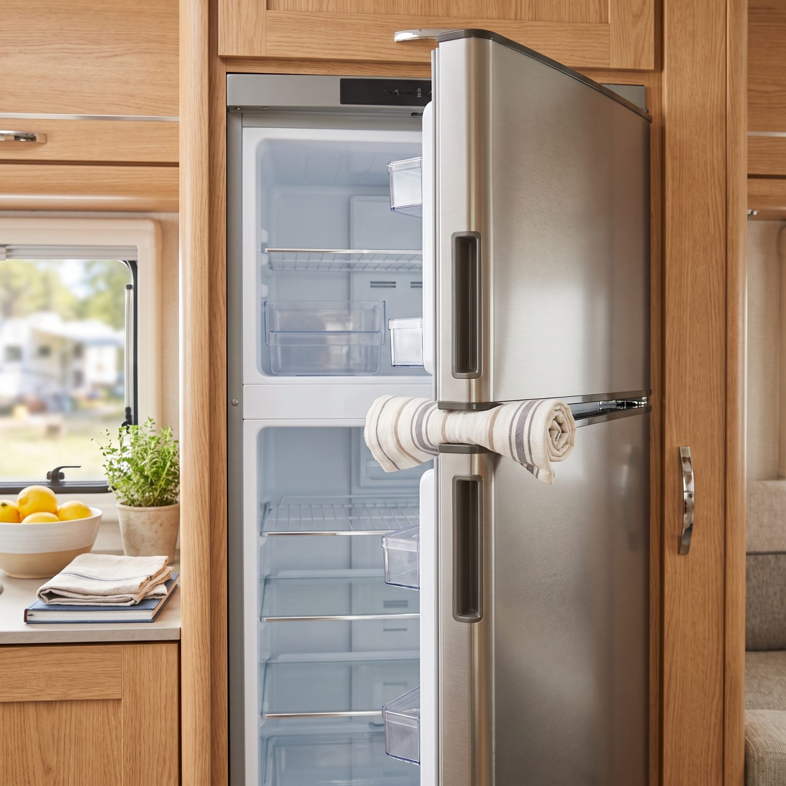 Empty and Clean the Refrigerator, Then Prop Its Doors Open