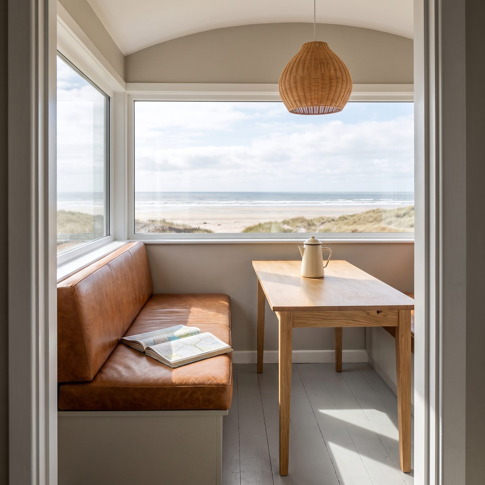 Enlarge the dinette window to frame a wider outdoor view