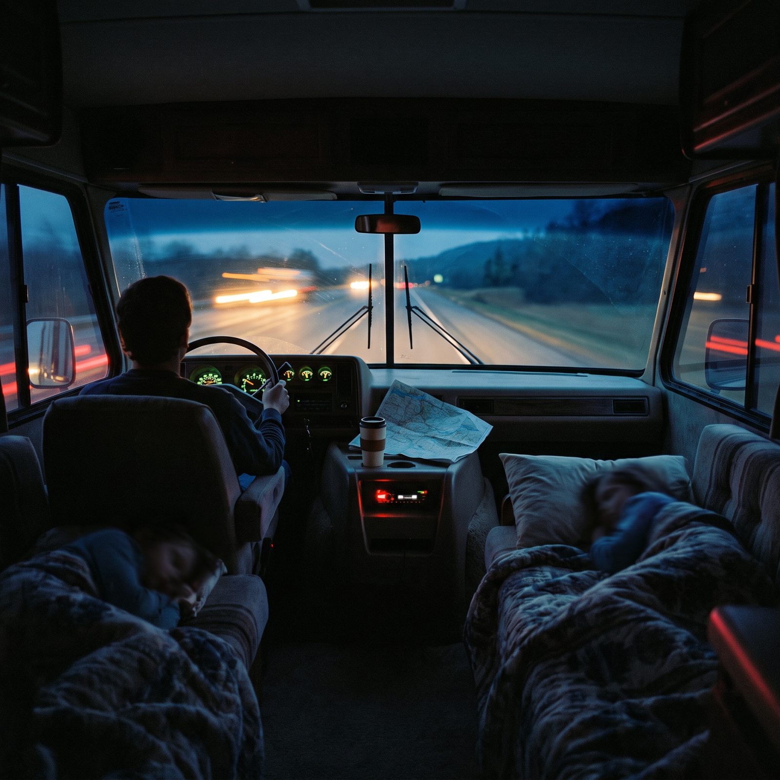 Everyone Sleeping While One Parent Drove Home